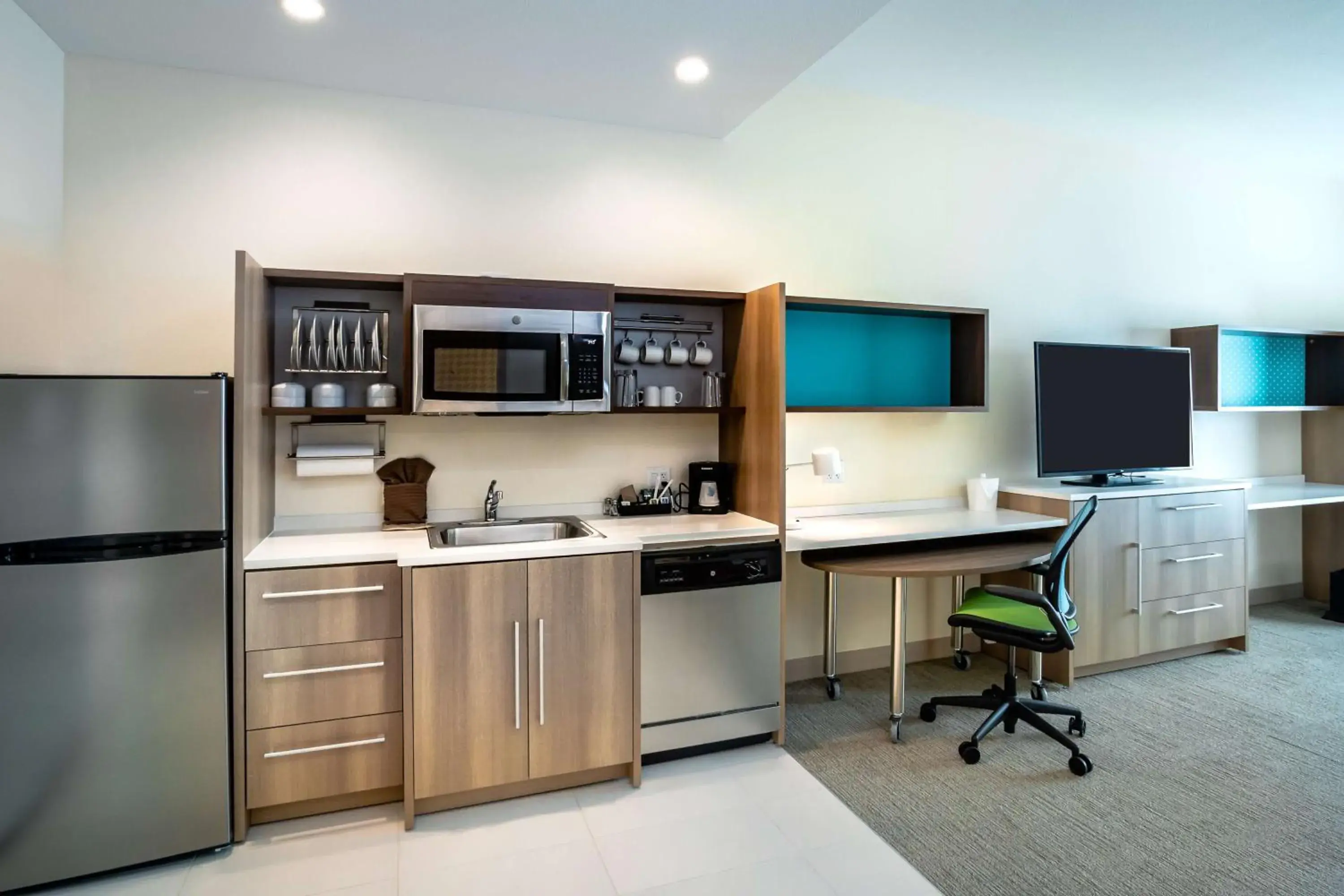 Bedroom in Home2 Suites by Hilton Pflugerville, TX Bedroom in Home2 Suites by Hilton Pflugerville, TX