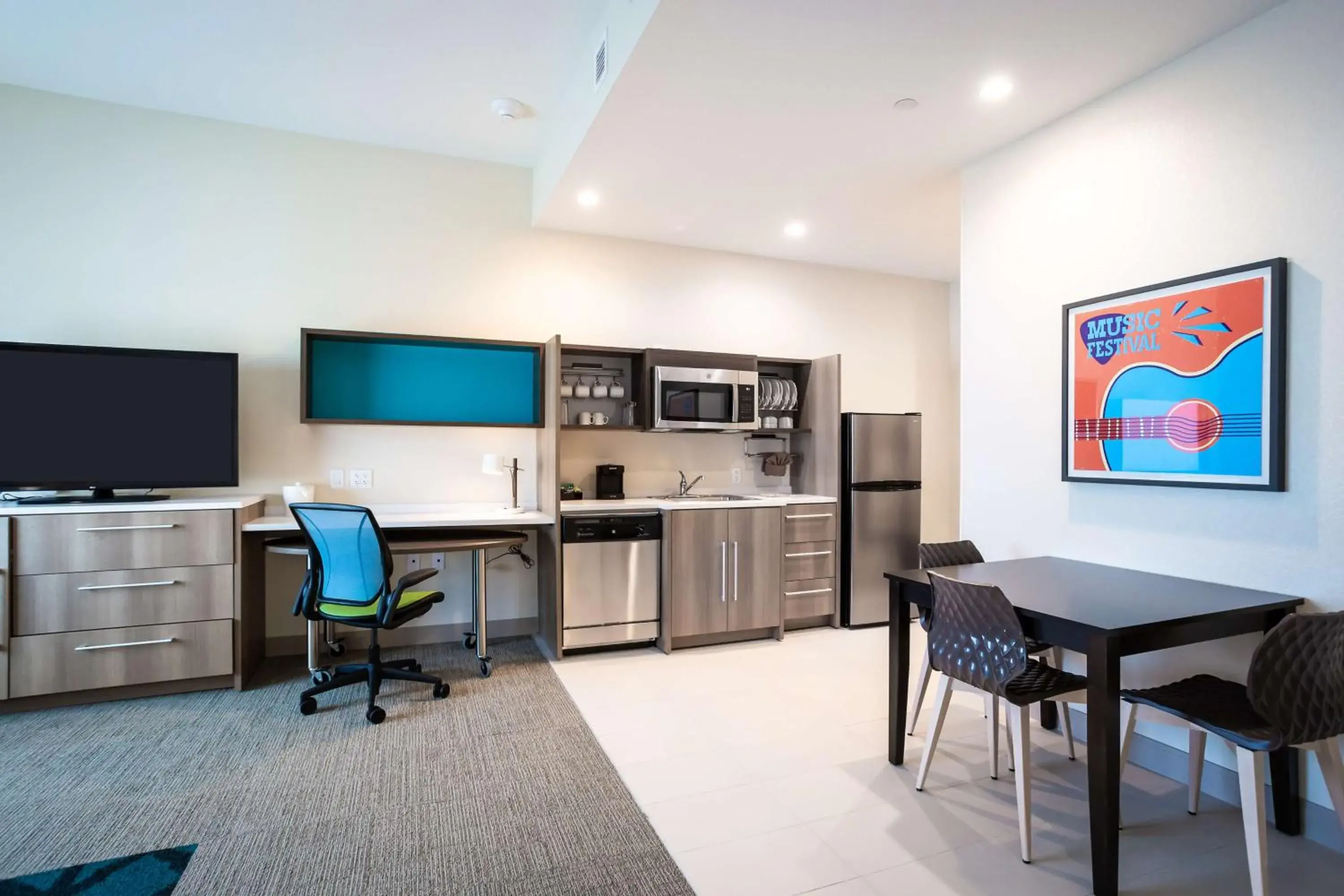 Bedroom in Home2 Suites by Hilton Pflugerville, TX Bedroom in Home2 Suites by Hilton Pflugerville, TX