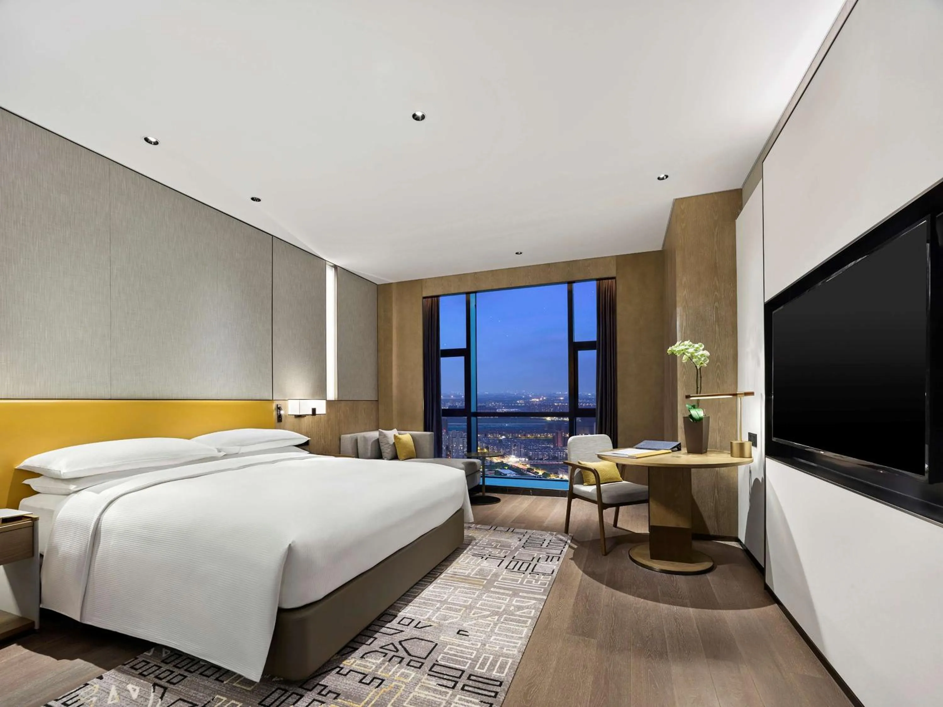 Bedroom, Bed in Hilton Jiaxing