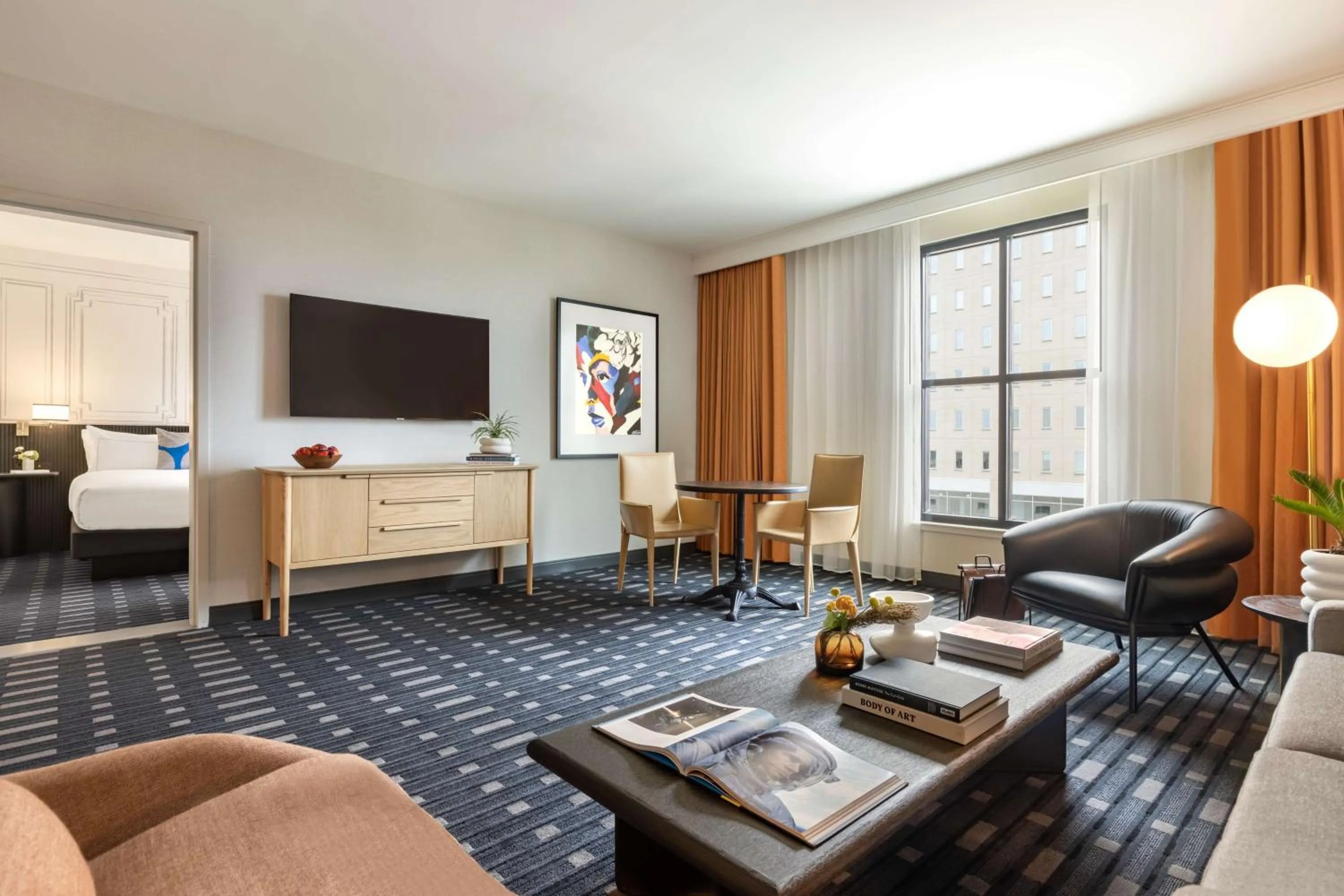 Living room in 106 Jefferson Huntsville, Curio Collection by Hilton