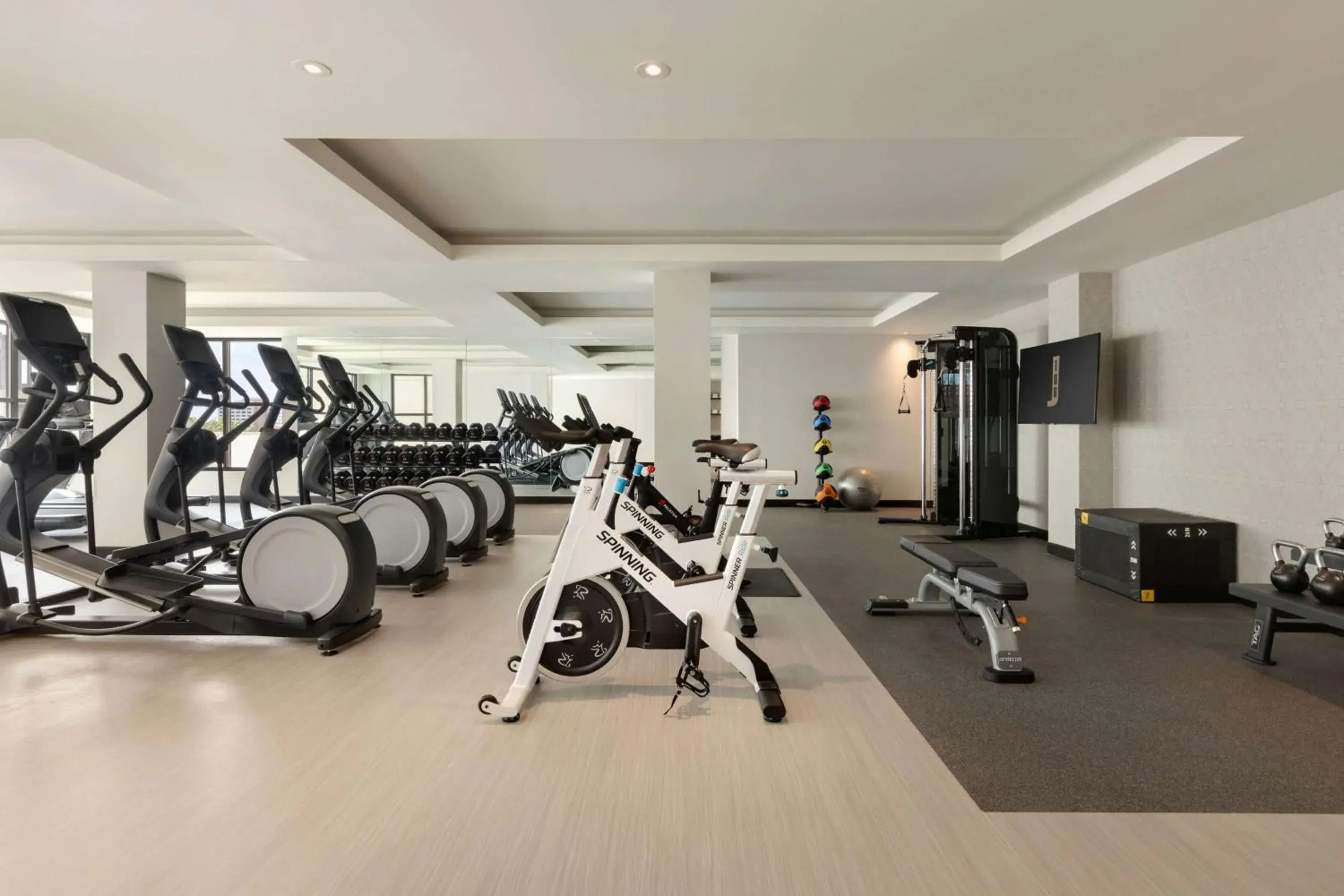 Fitness centre/facilities in 106 Jefferson Huntsville, Curio Collection by Hilton Fitness centre/facilities in 106 Jefferson Huntsville, Curio Collection by Hilton