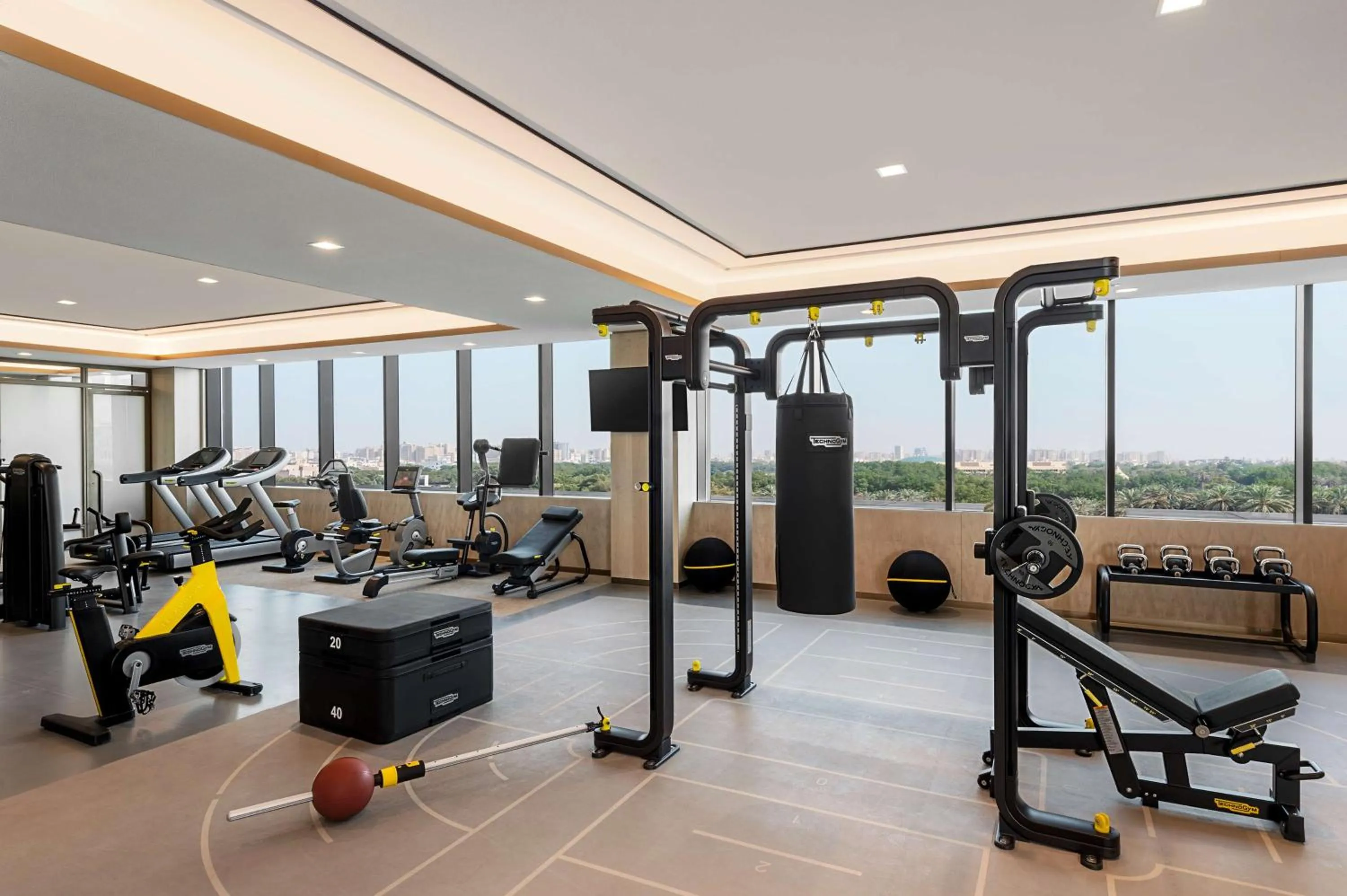 Fitness centre/facilities in Waldorf Astoria Kuwait
