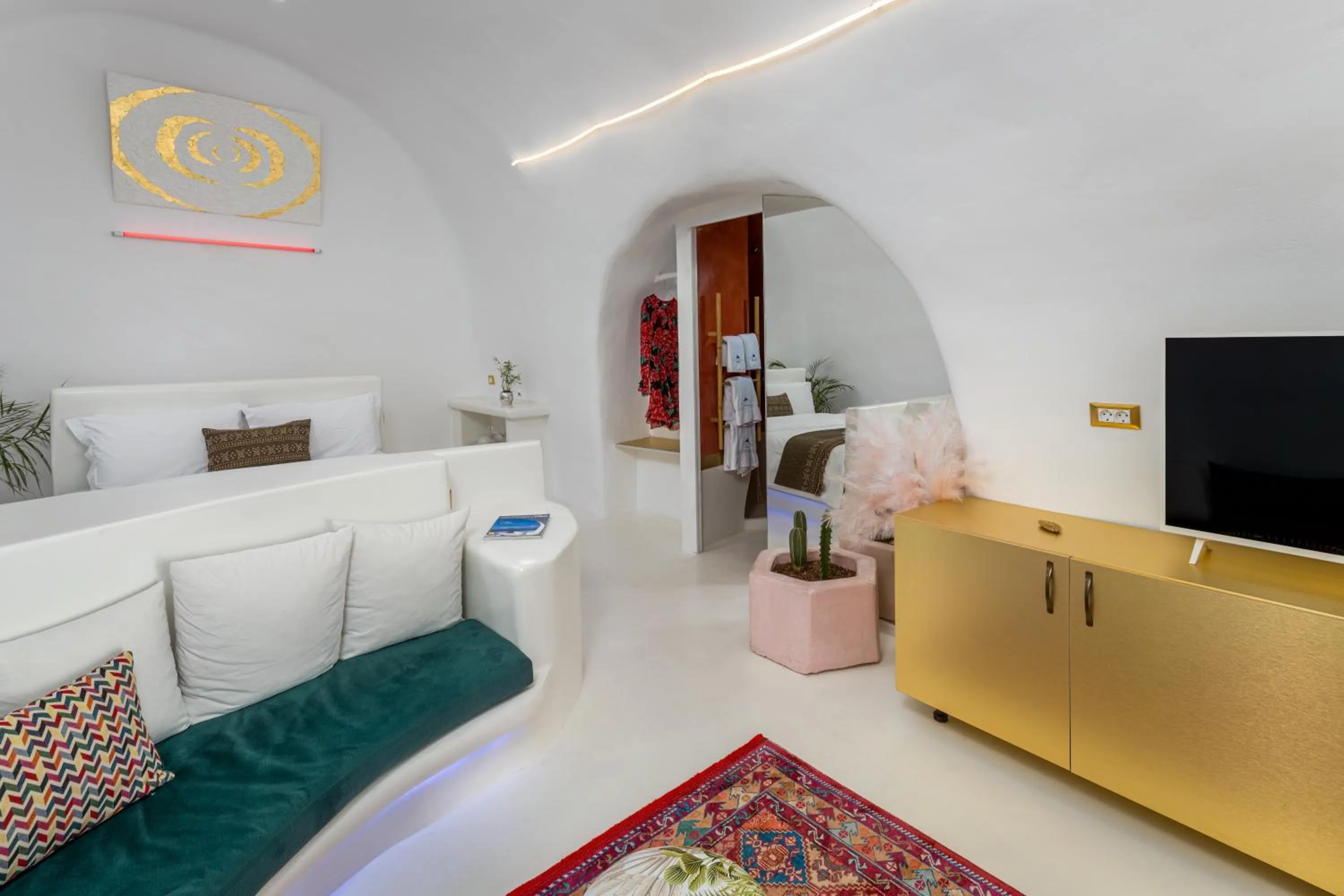 Living room in Canyon Santorini