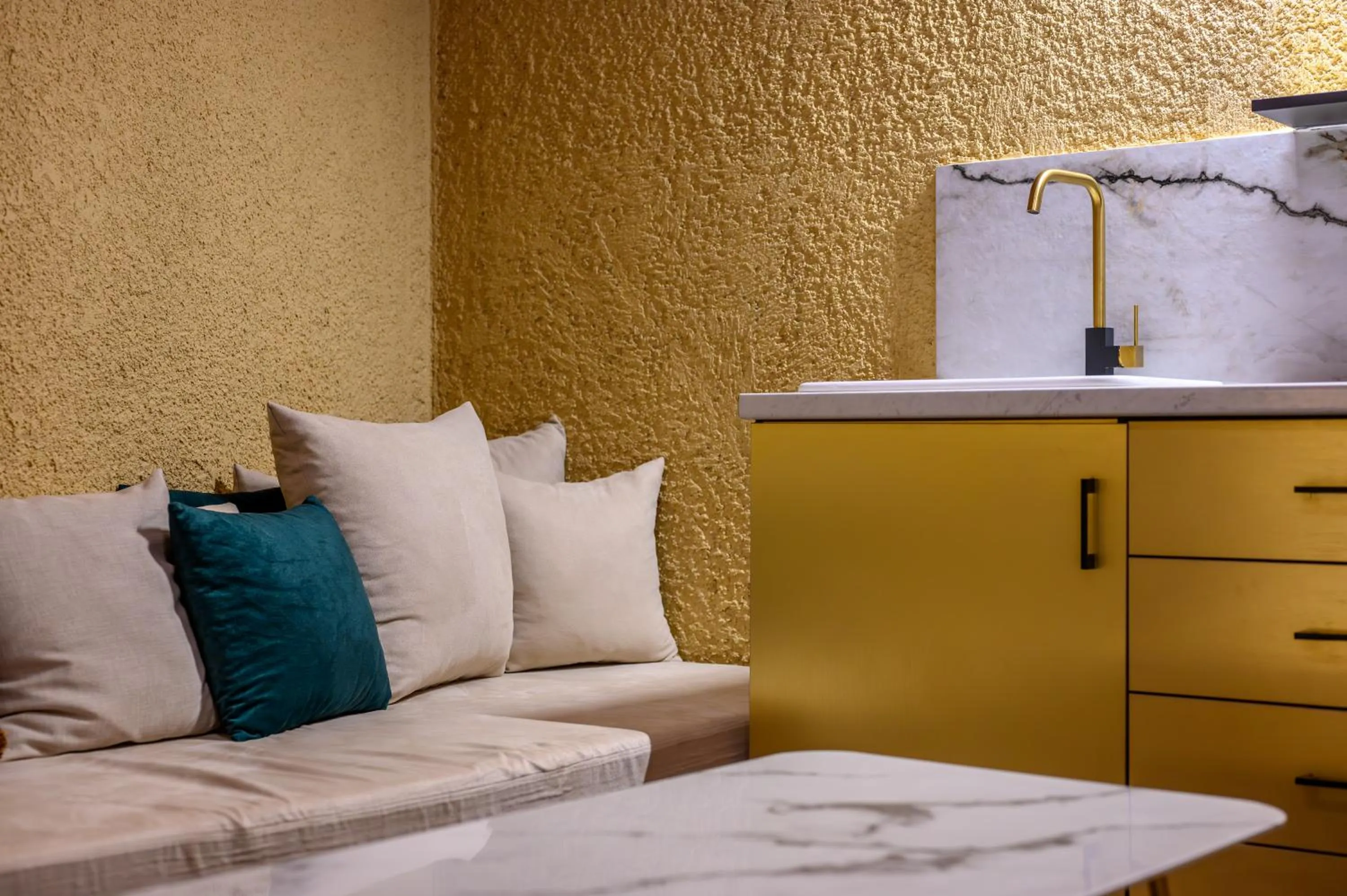 Living room in Canyon Santorini