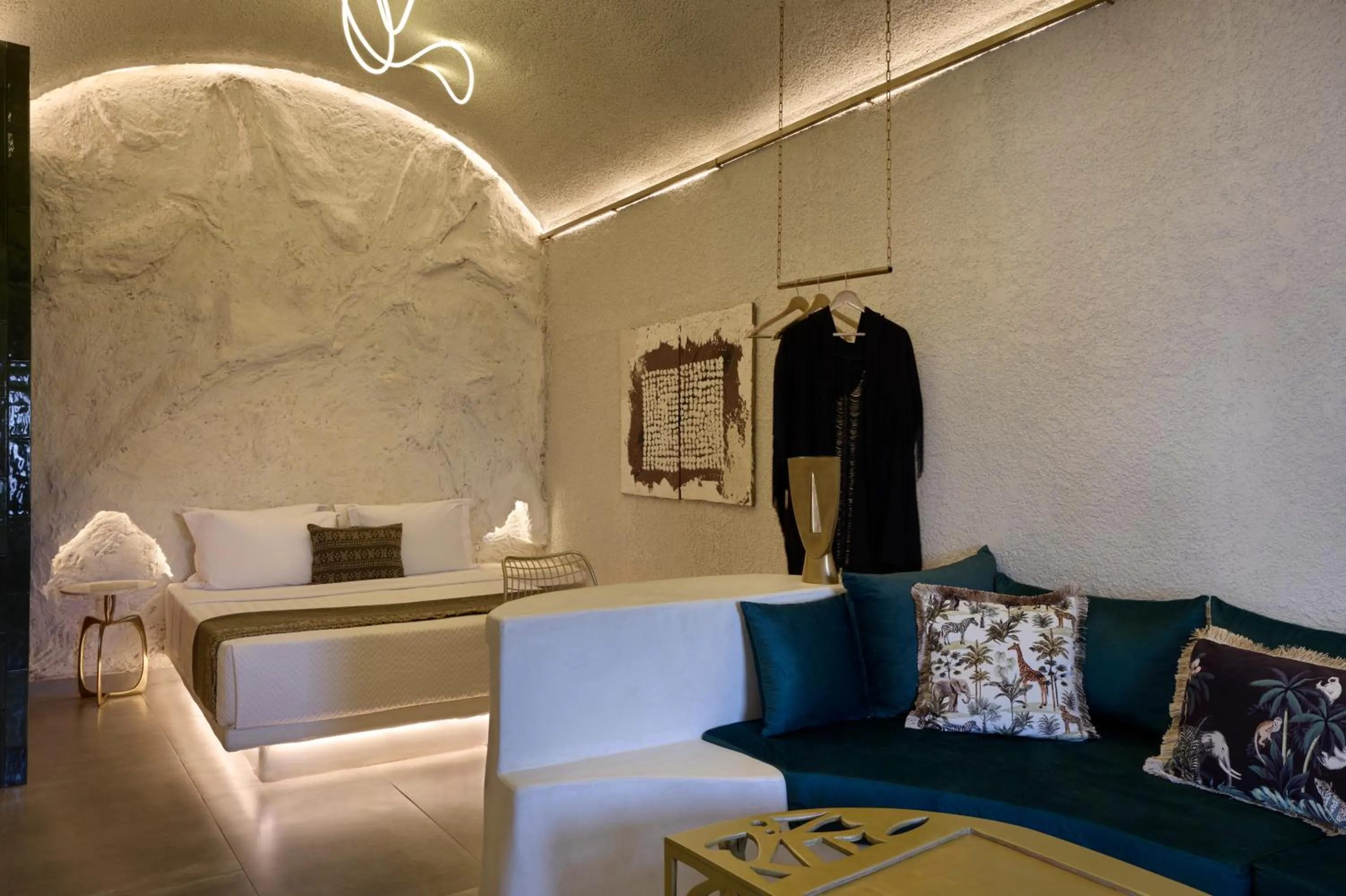 Seating area in Canyon Santorini