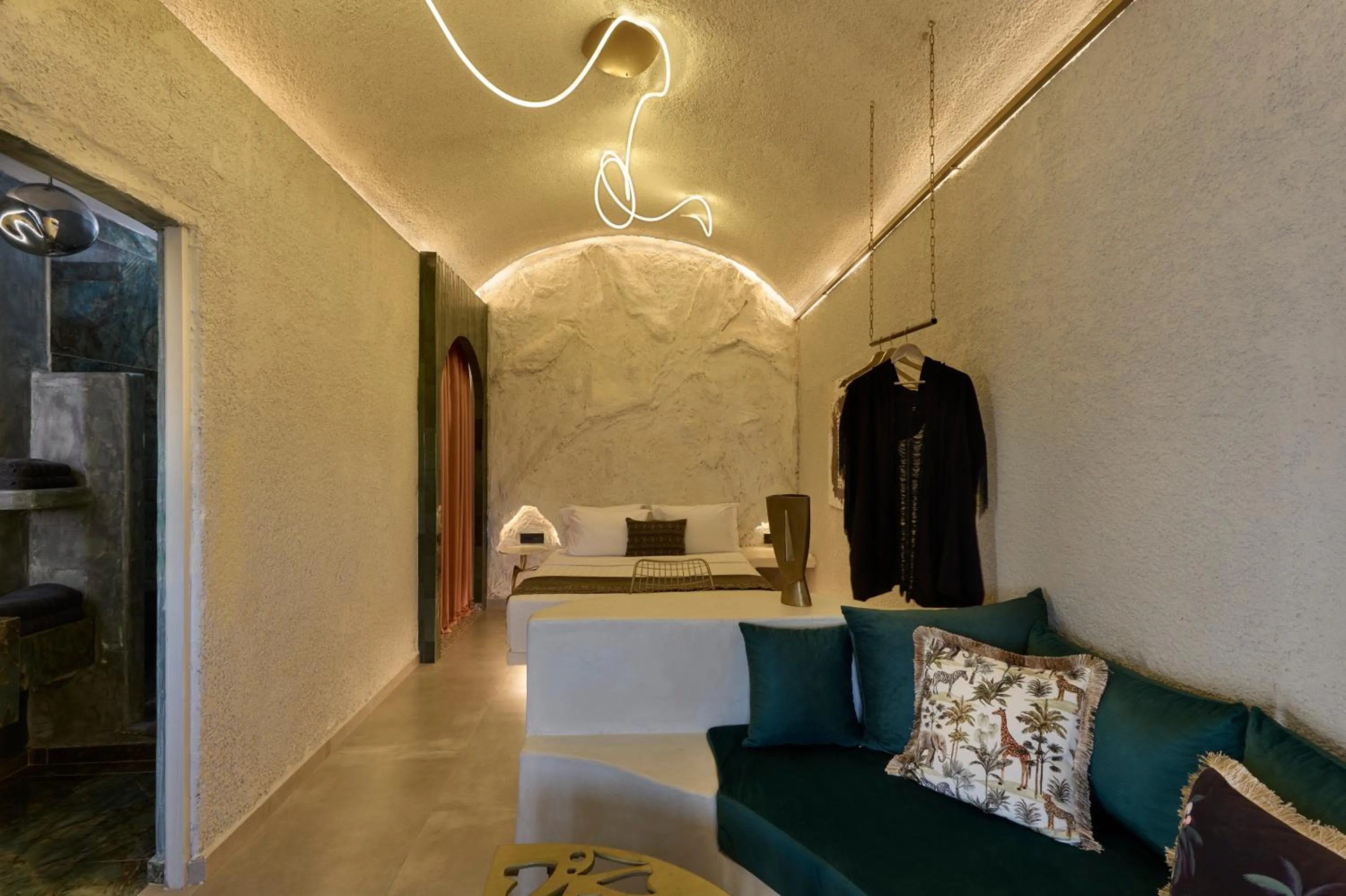 Living room in Canyon Santorini