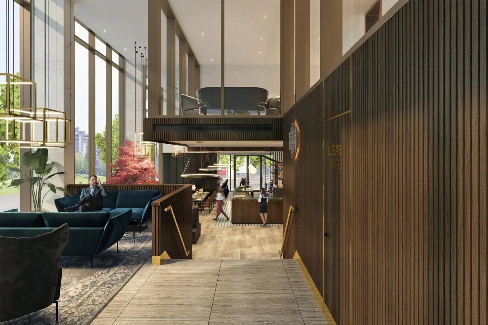 Lobby or reception in The Samuel Hotel, Dublin City Centre Lobby or reception in The Samuel Hotel, Dublin City Centre