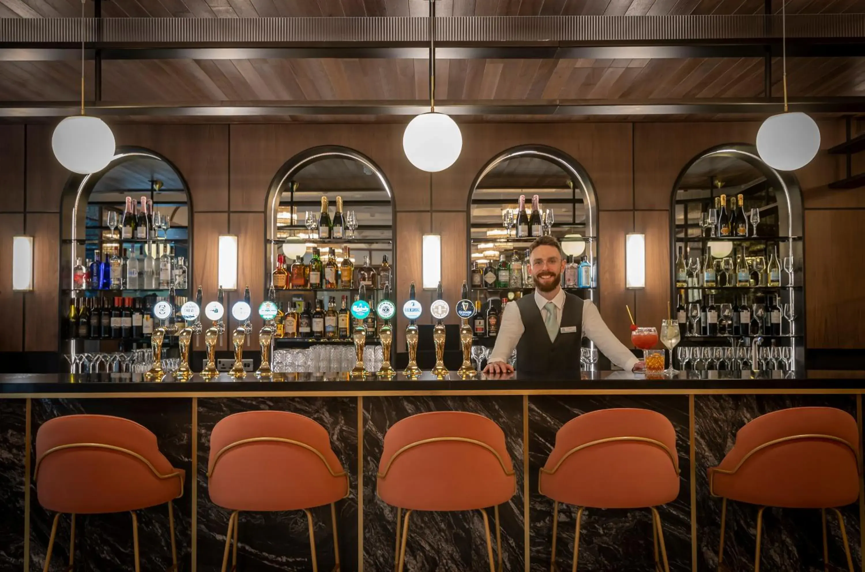 Lounge or bar in The Samuel Hotel, Dublin City Centre Lounge or bar in The Samuel Hotel, Dublin City Centre