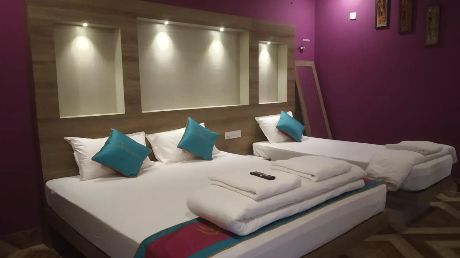 Photo of the whole room, Bed in HOTEL SHREESH (NEIL)