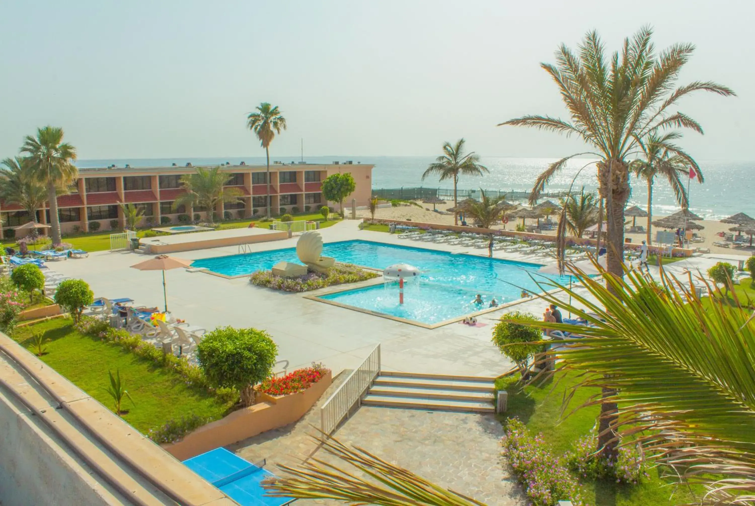 Pool view in Lou'lou'a Beach Resort Sharjah Pool view in Lou'lou'a Beach Resort Sharjah