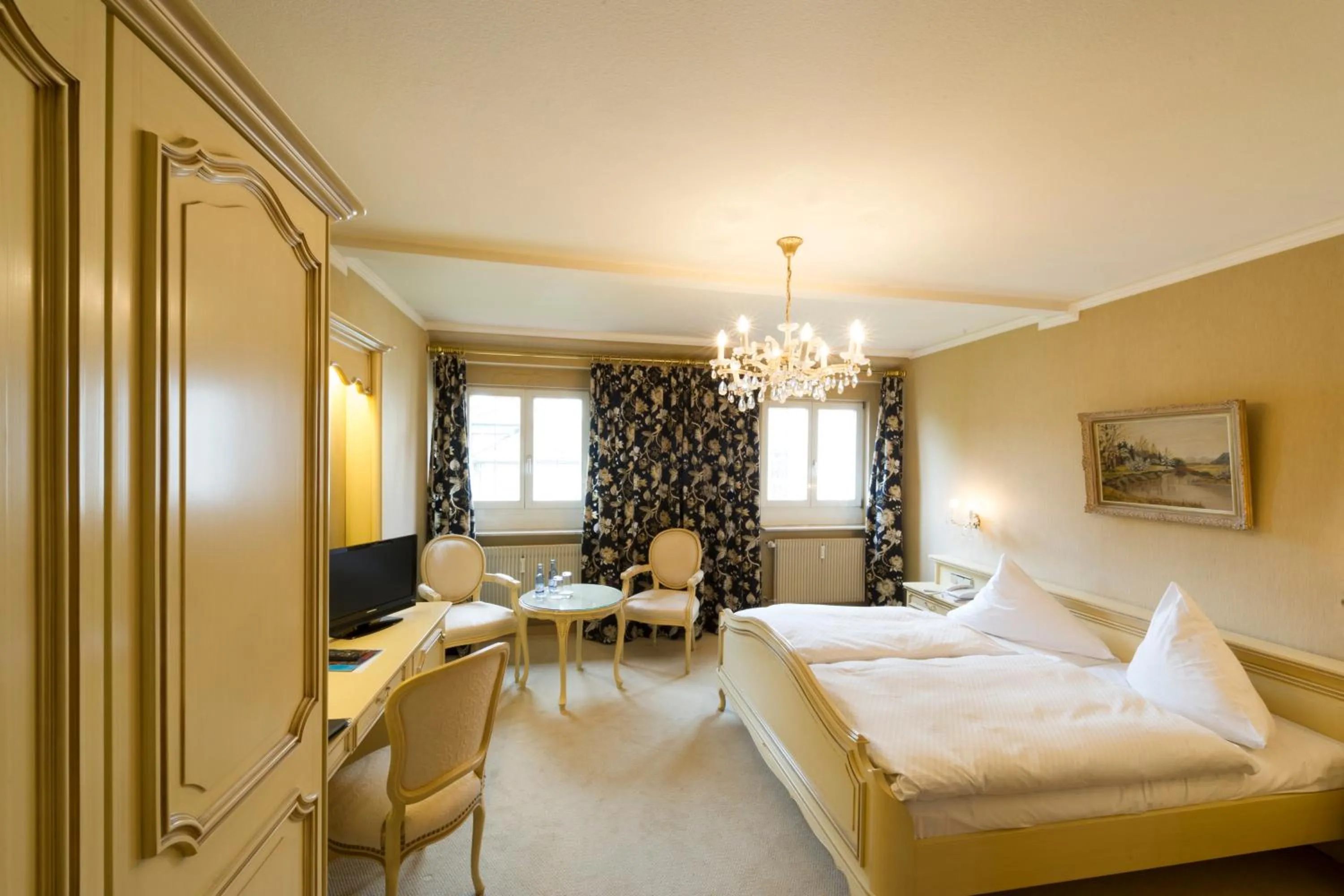 Decorative detail, Bed in Hotel Alte Post