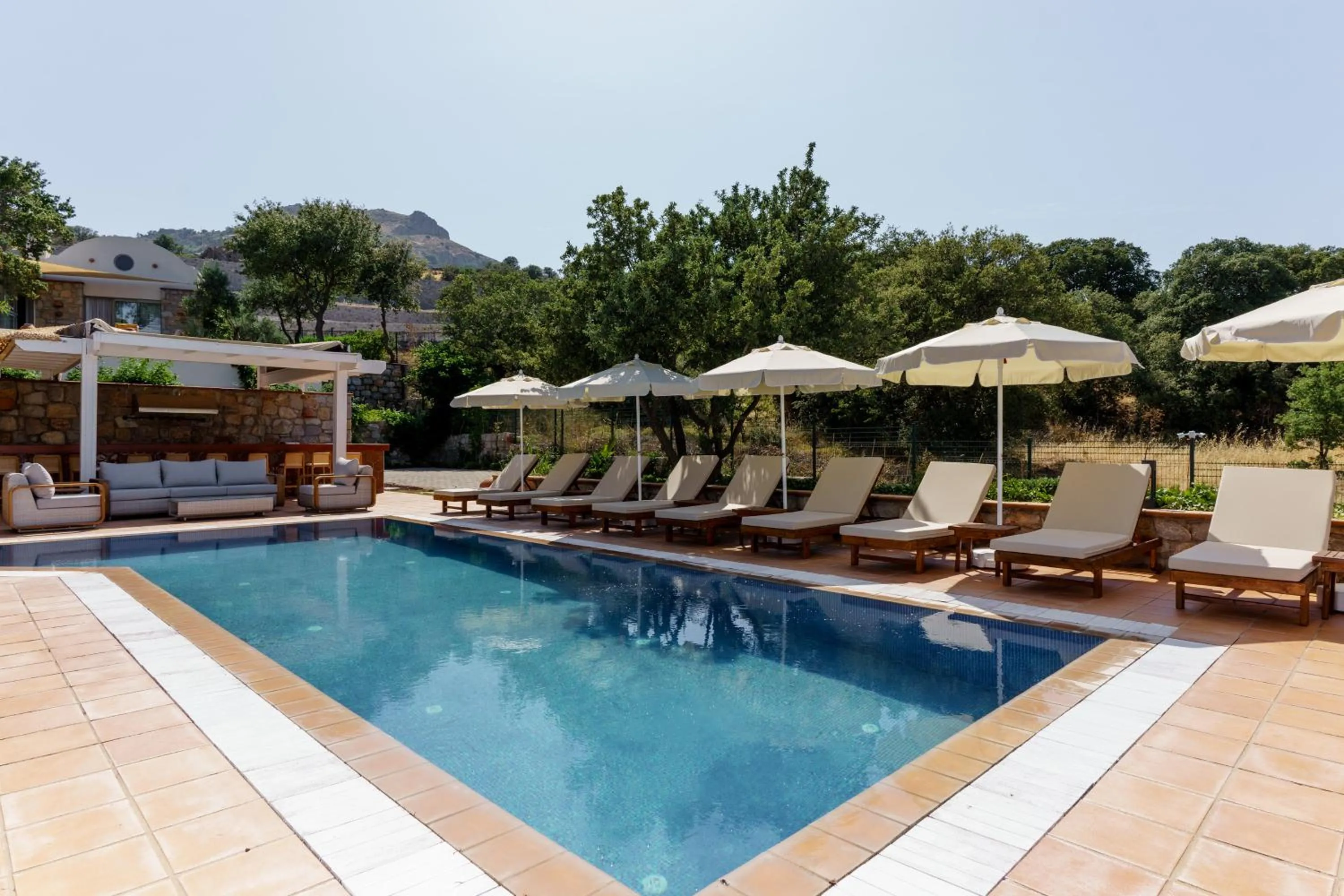 Pool view in Odette Bodrum
