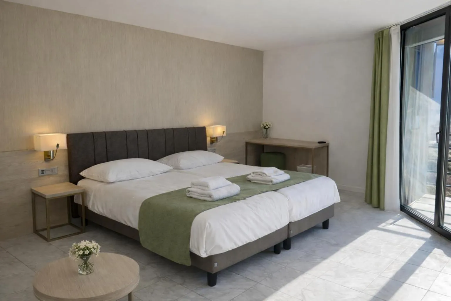 Bed in Hotel Nessi Locarno