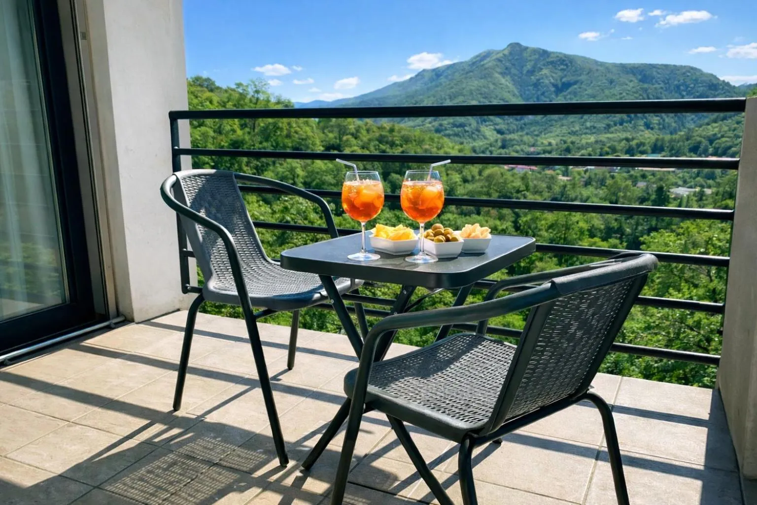 Balcony/Terrace in Hotel Nessi Locarno