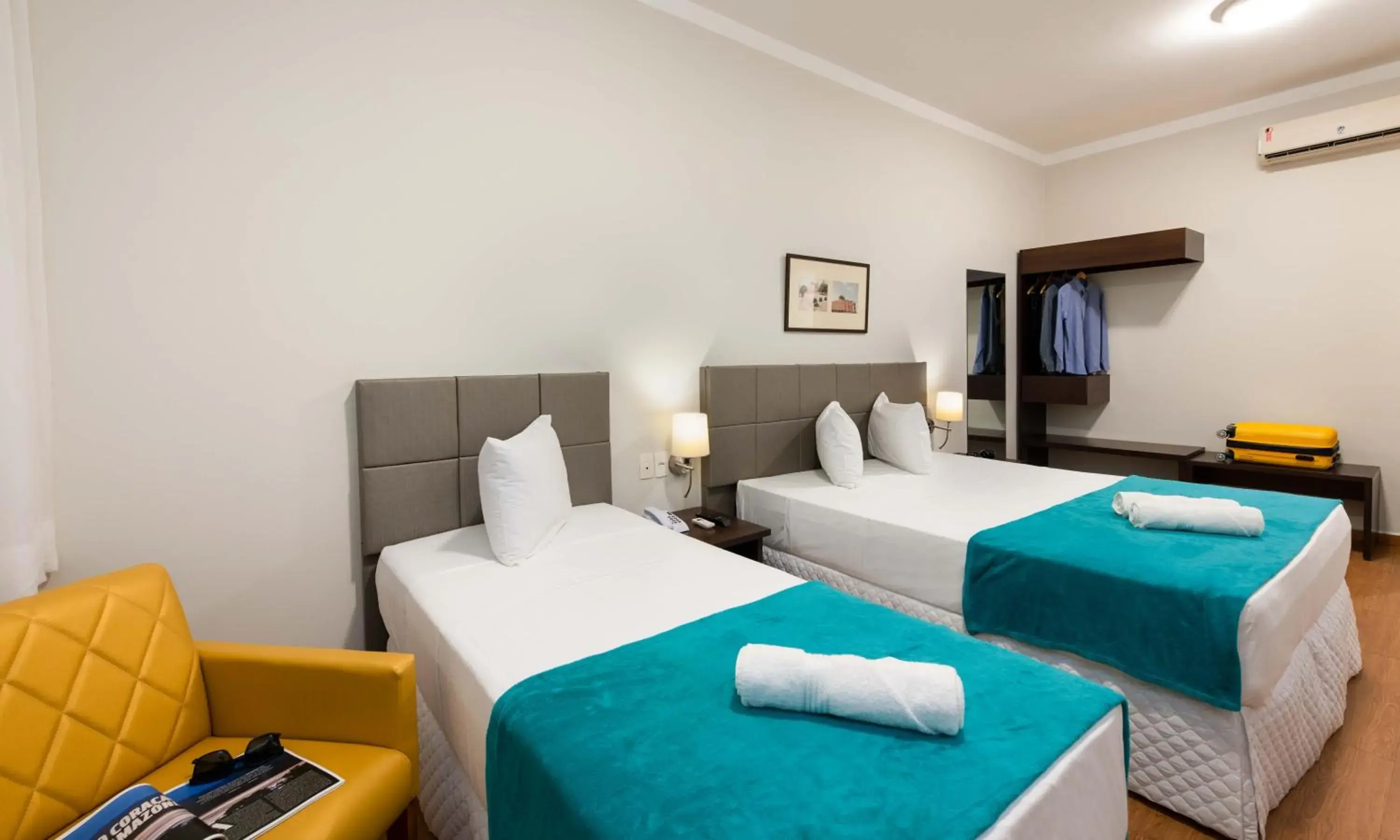 Bed in Mural Living Hotel Manaus Bed in Mural Living Hotel Manaus