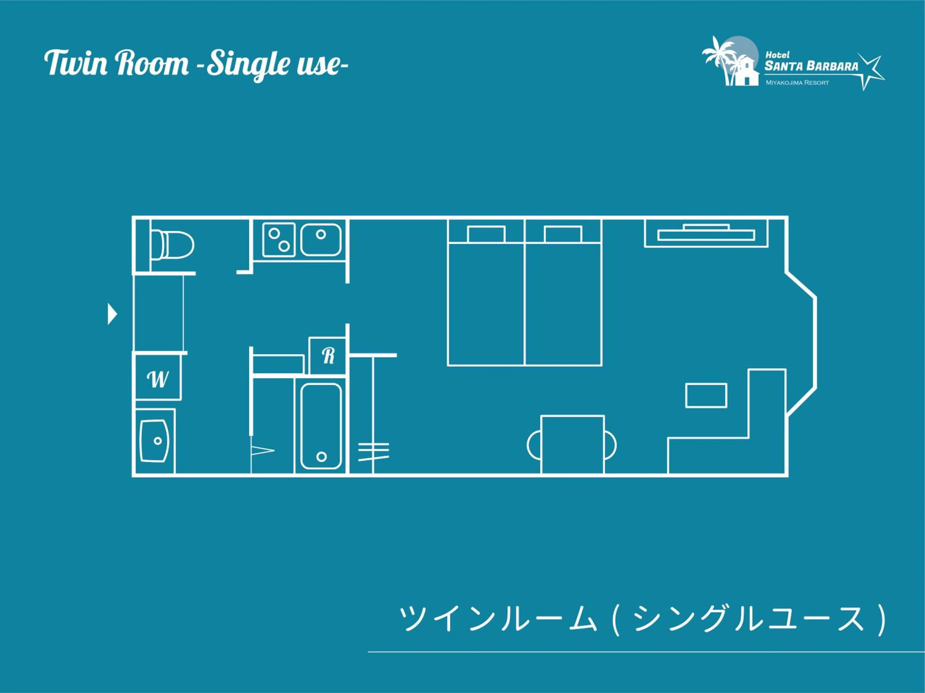 Floor plan in Hotel Santa Barbara Miyakojima Resort