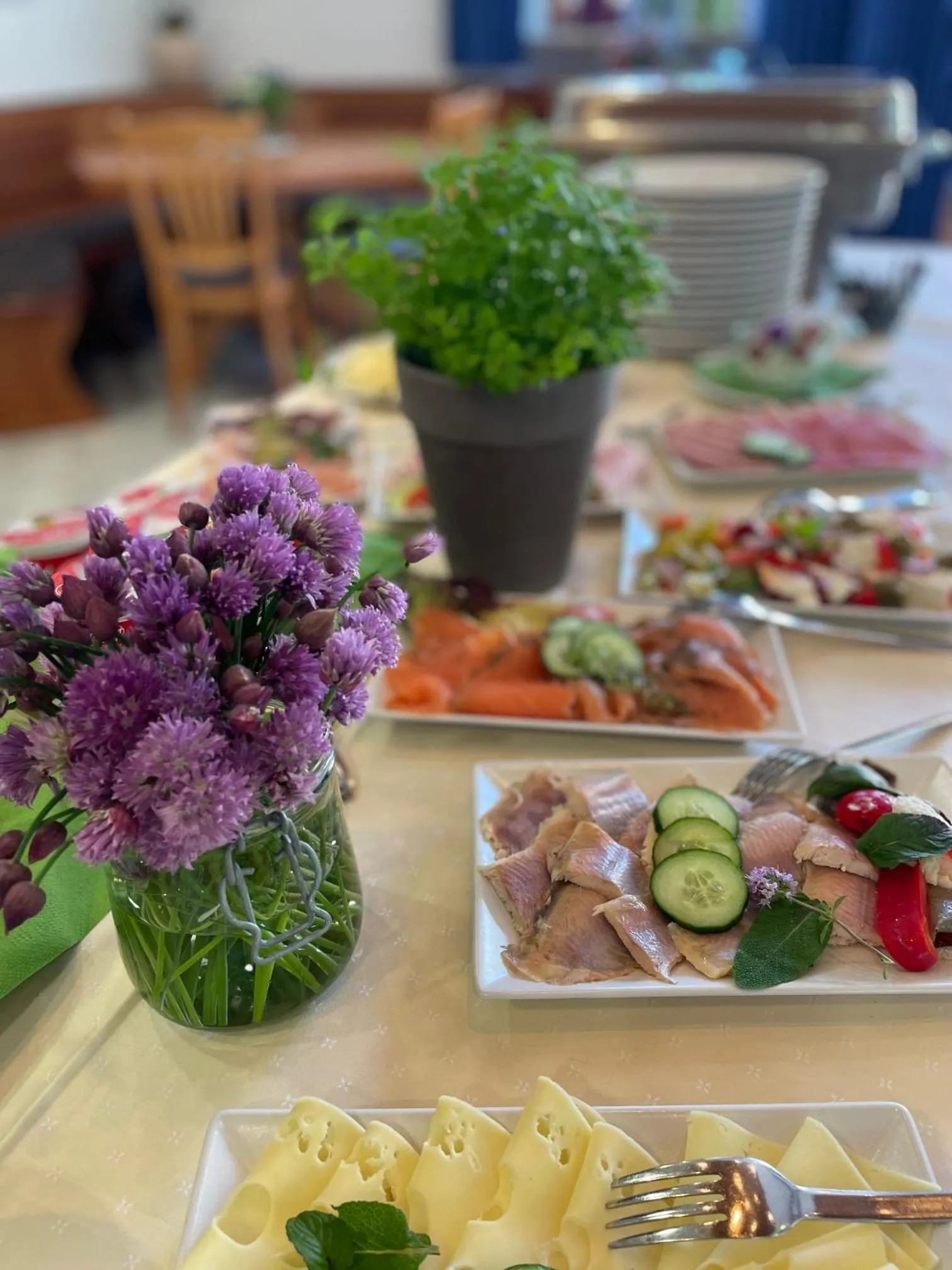 Buffet breakfast in Gasthof Linden & Wildkräuterhotel