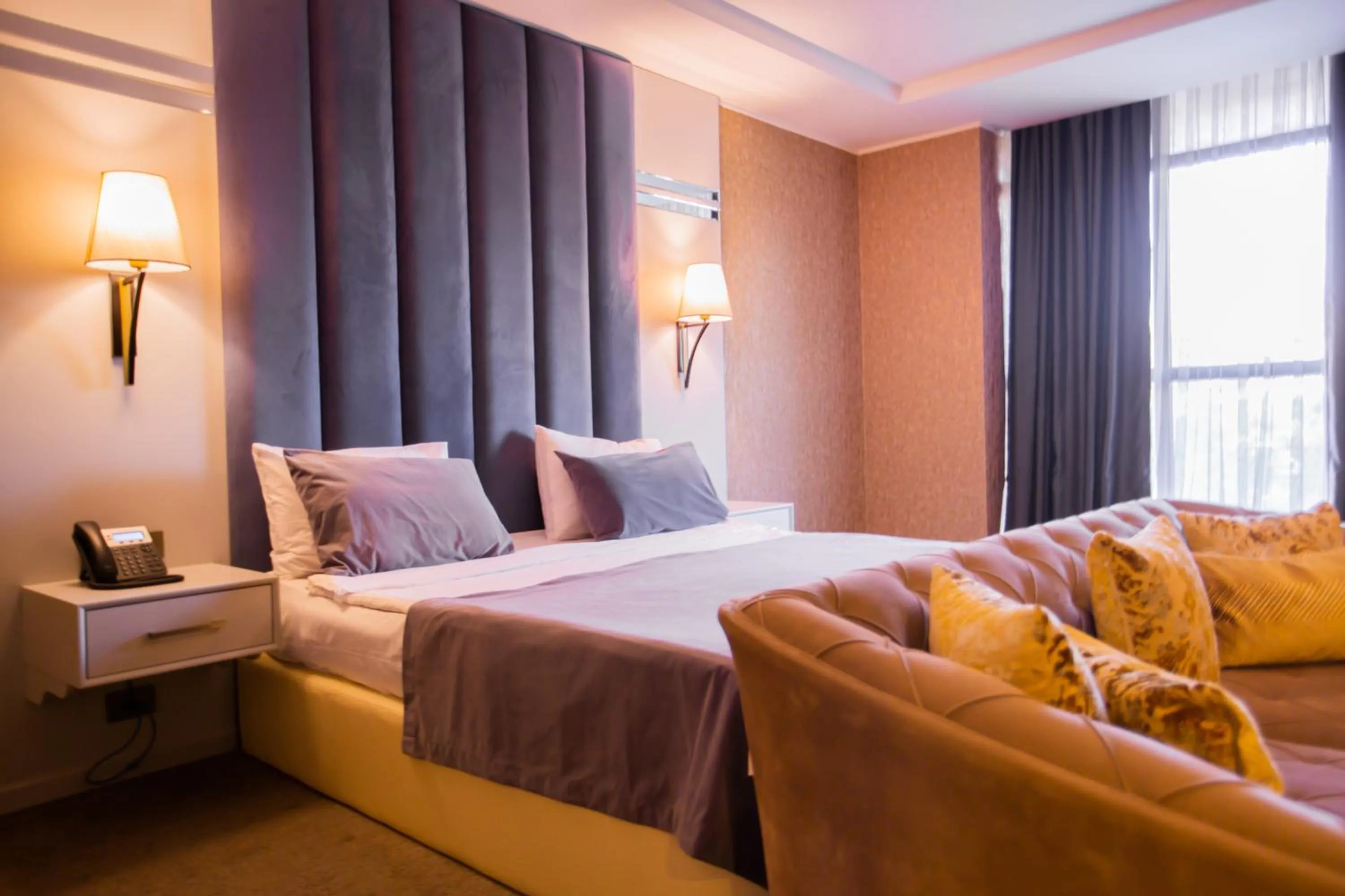 Bed in Premium Park Hotel