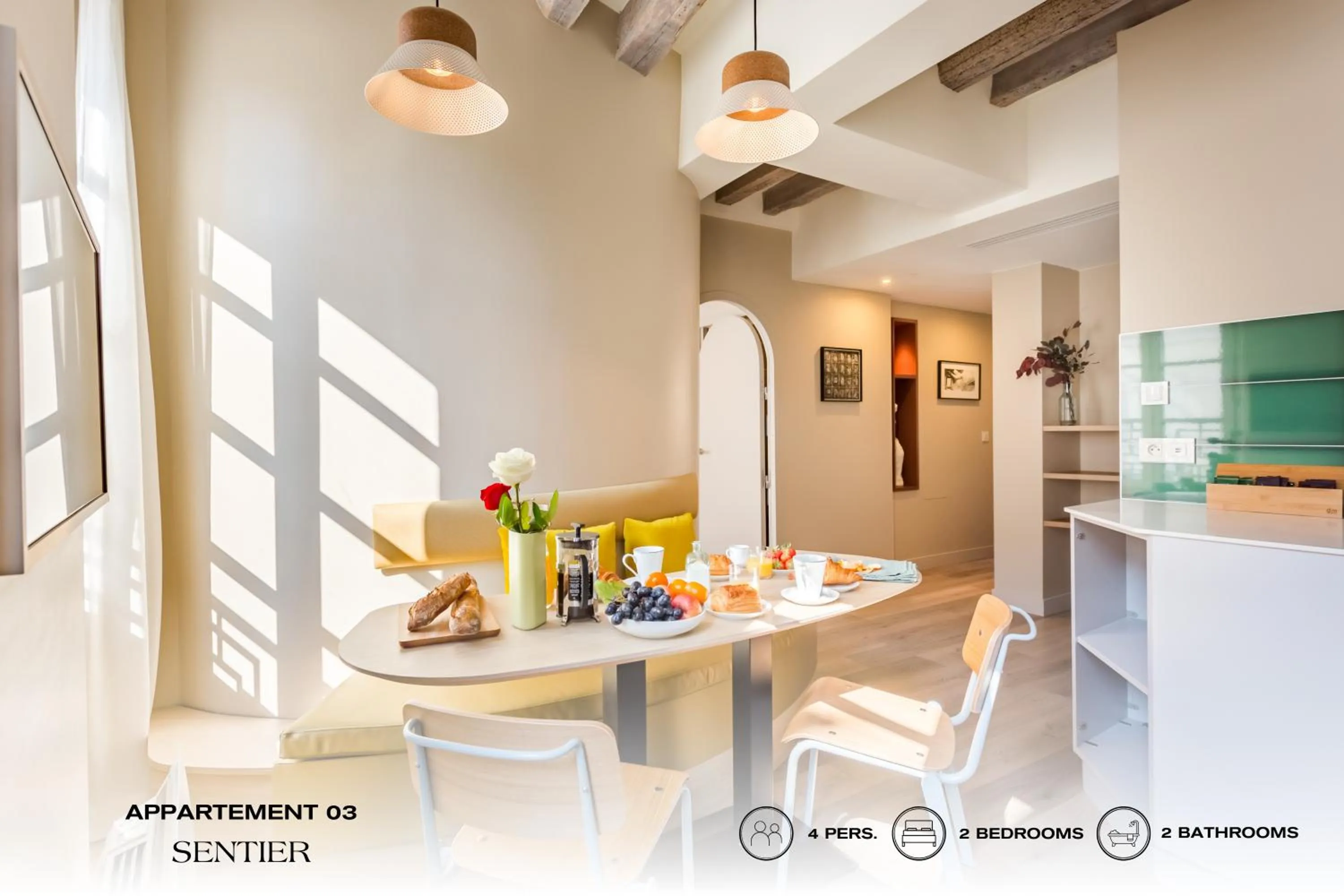 Kitchen or kitchenette in Beauquartier - Sentier