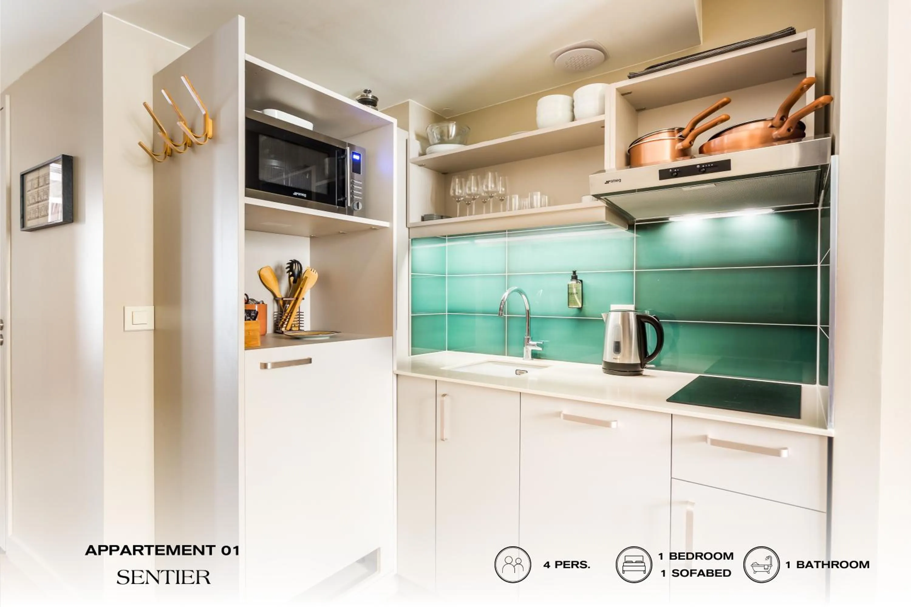 Kitchen or kitchenette in Beauquartier - Sentier