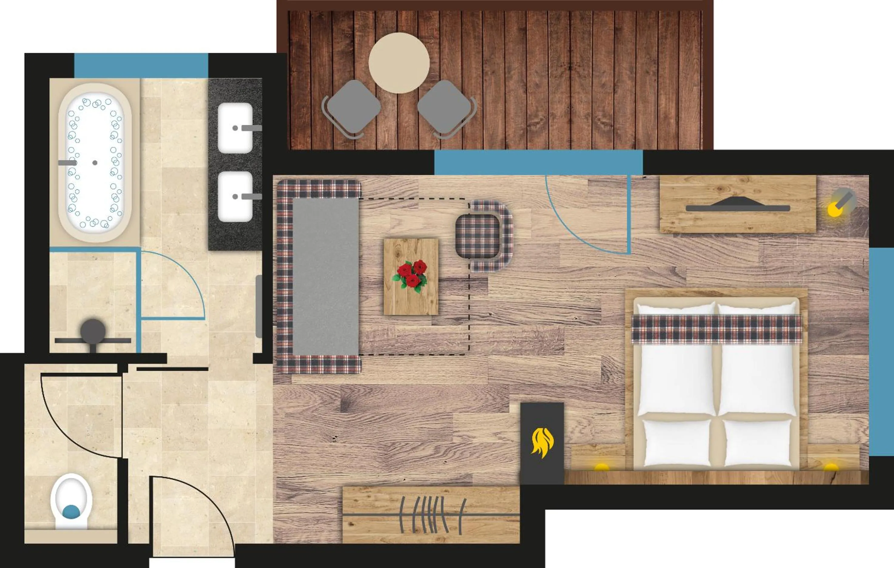 Floor plan in Verwöhnhotel Kristall