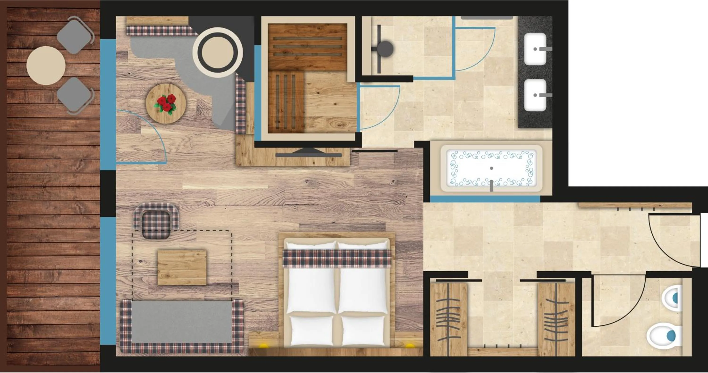 Floor plan in Verwöhnhotel Kristall