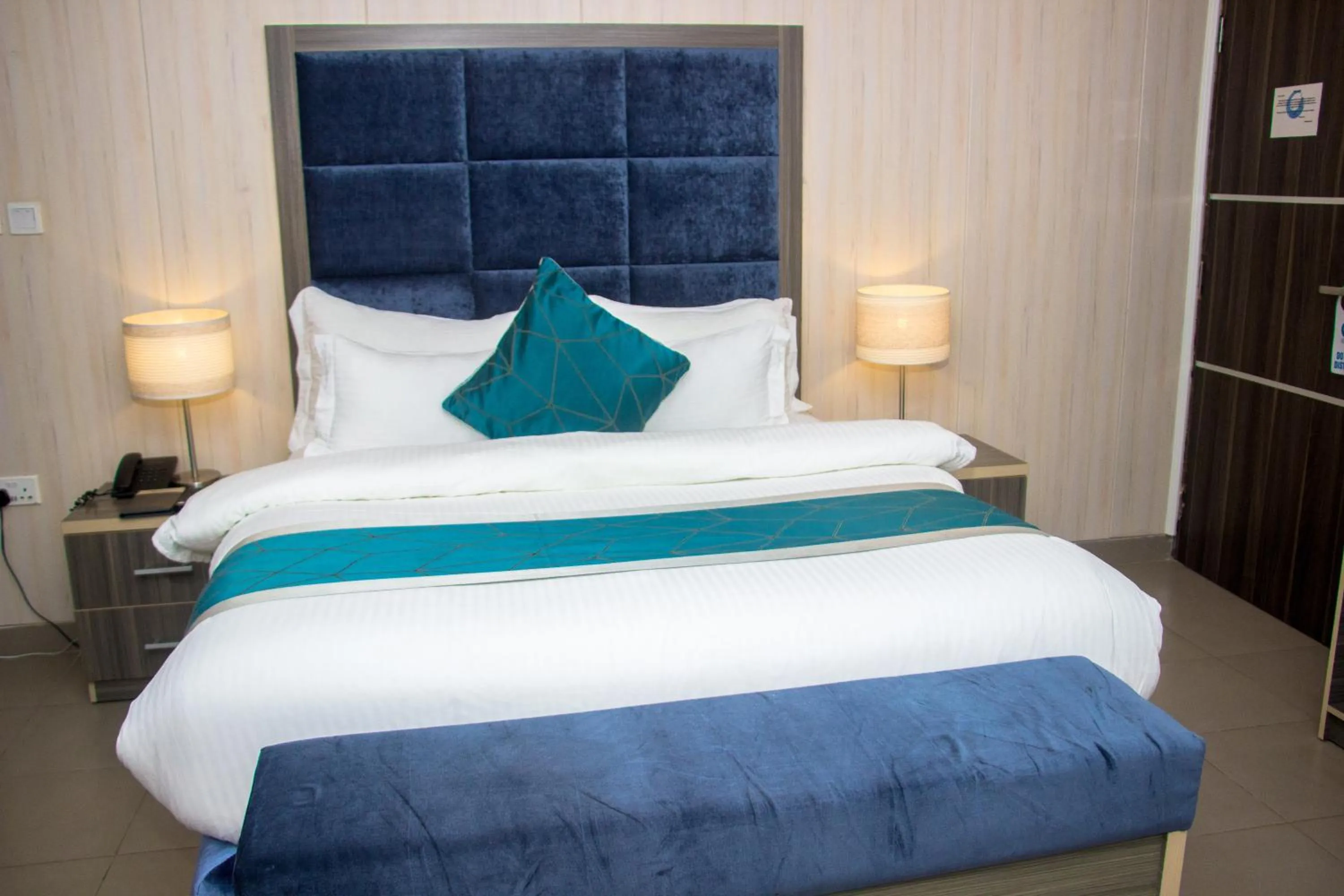 Bed in Riviera Suites