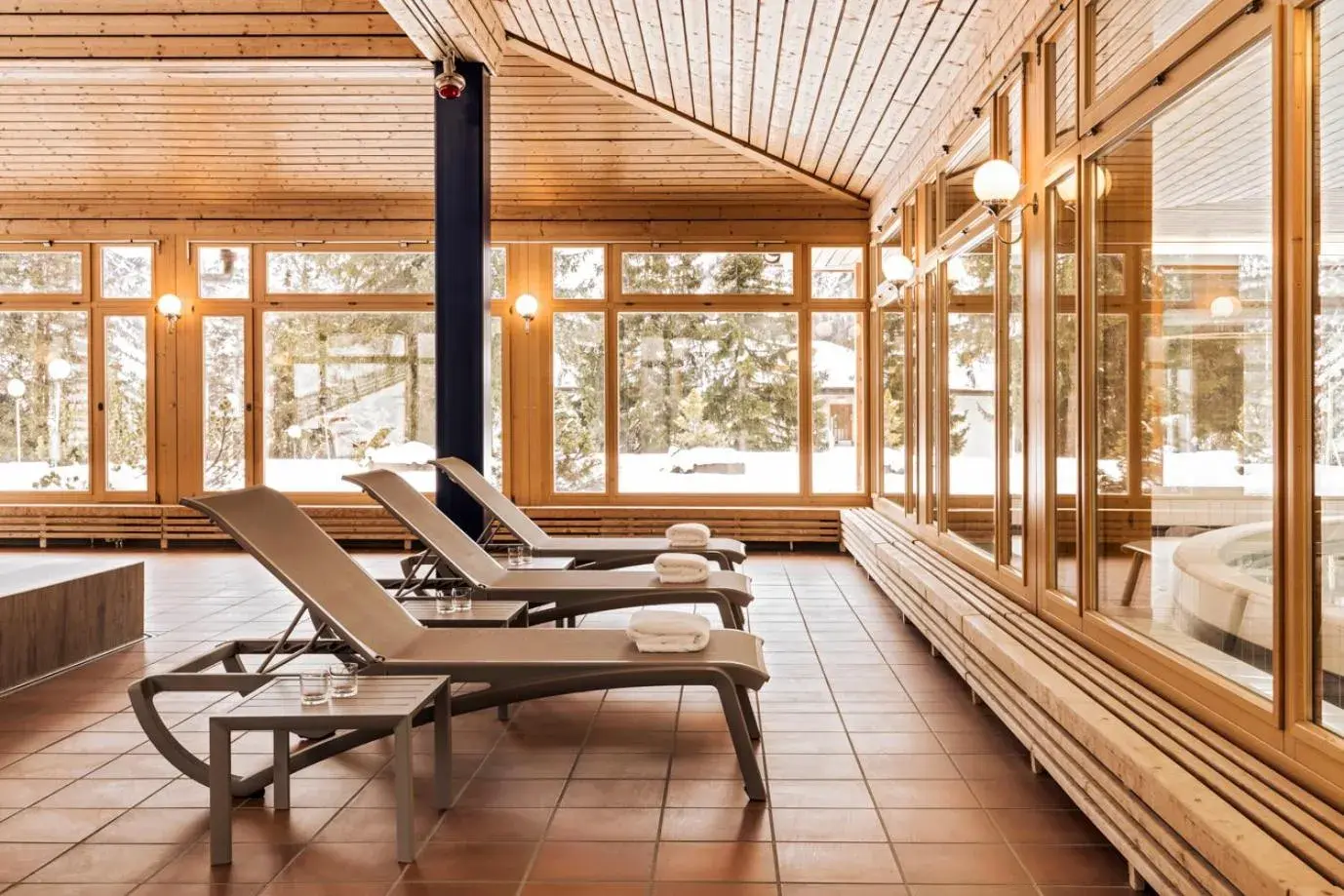 Spa and wellness centre/facilities in Hotel Altein Arosa, a Faern Collection Resort Spa and wellness centre/facilities in Hotel Altein Arosa, a Faern Collection Resort