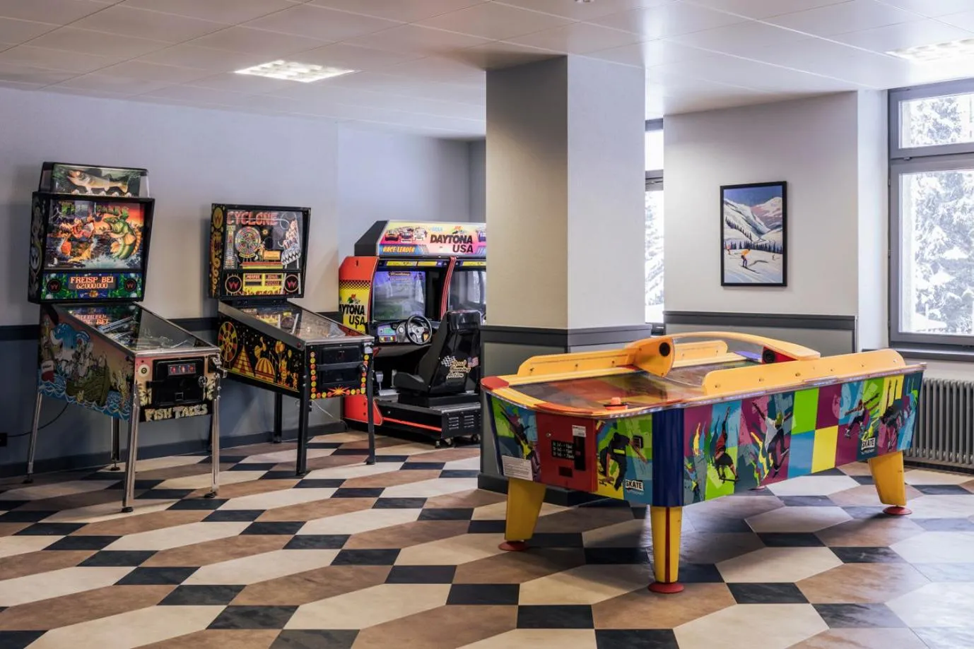 Game Room in Hotel Altein Arosa, a Faern Collection Resort