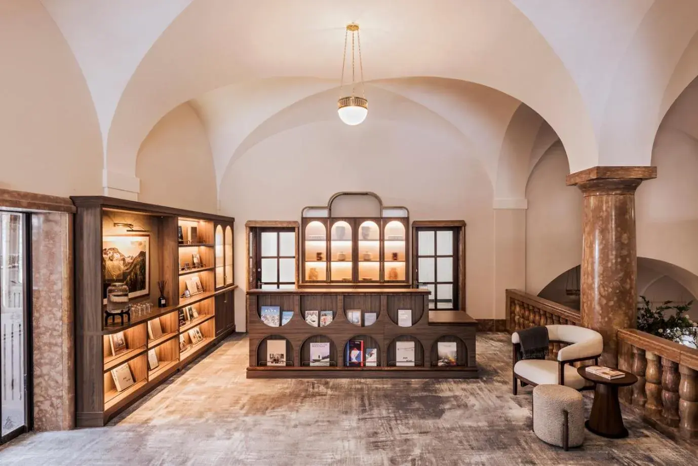 Lobby or reception in Hotel Altein Arosa, a Faern Collection Resort Lobby or reception in Hotel Altein Arosa, a Faern Collection Resort