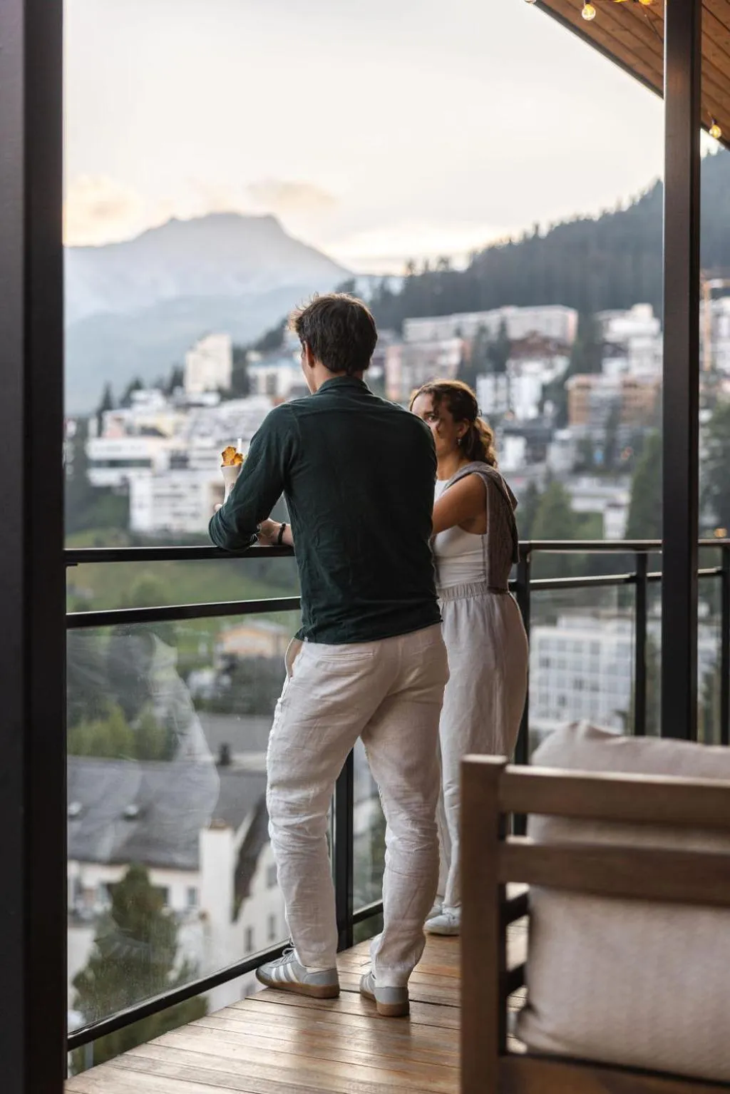 Balcony/Terrace in Hotel Altein Arosa, a Faern Collection Resort