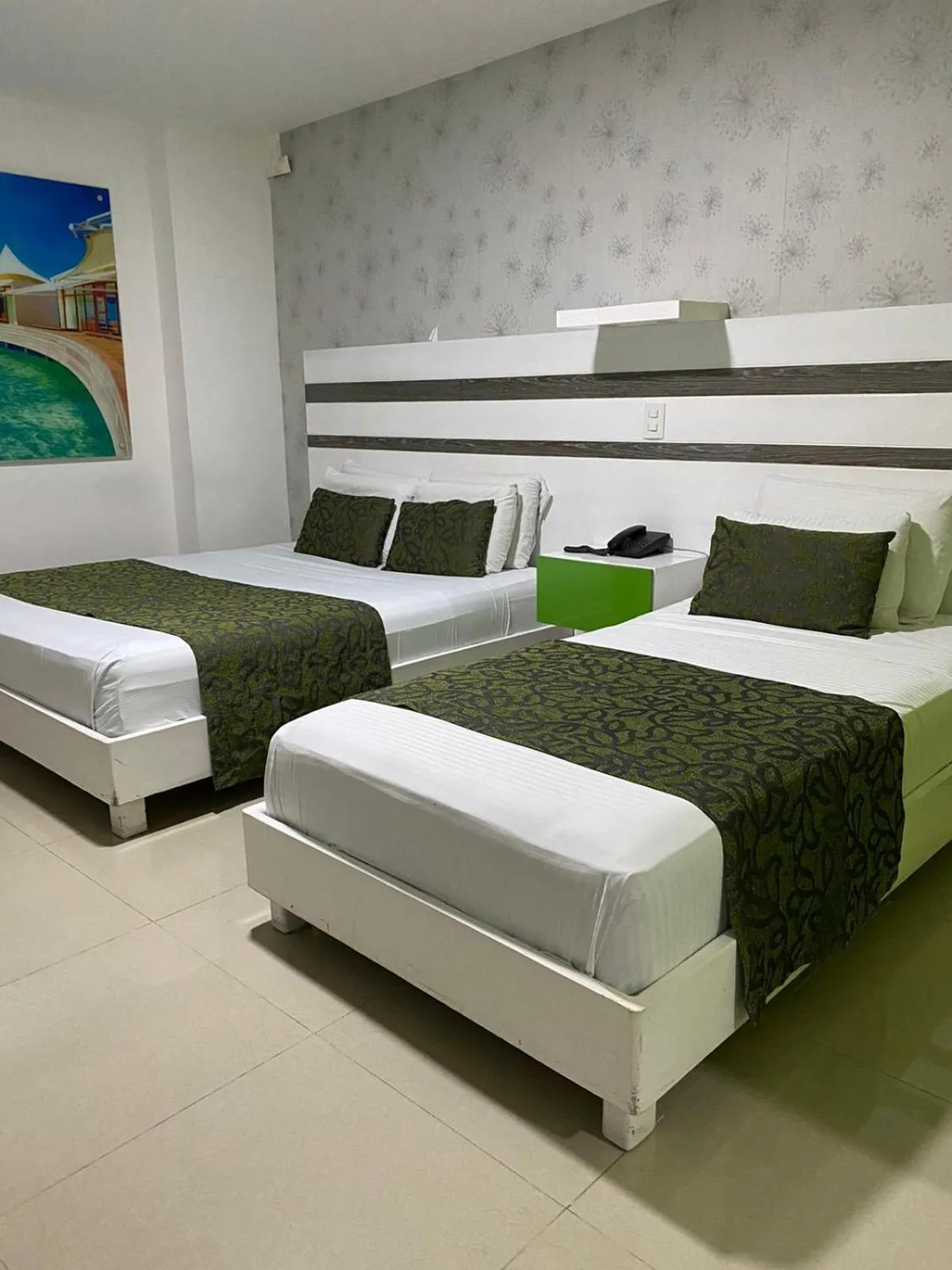 Bed in Hotel Genova Prado