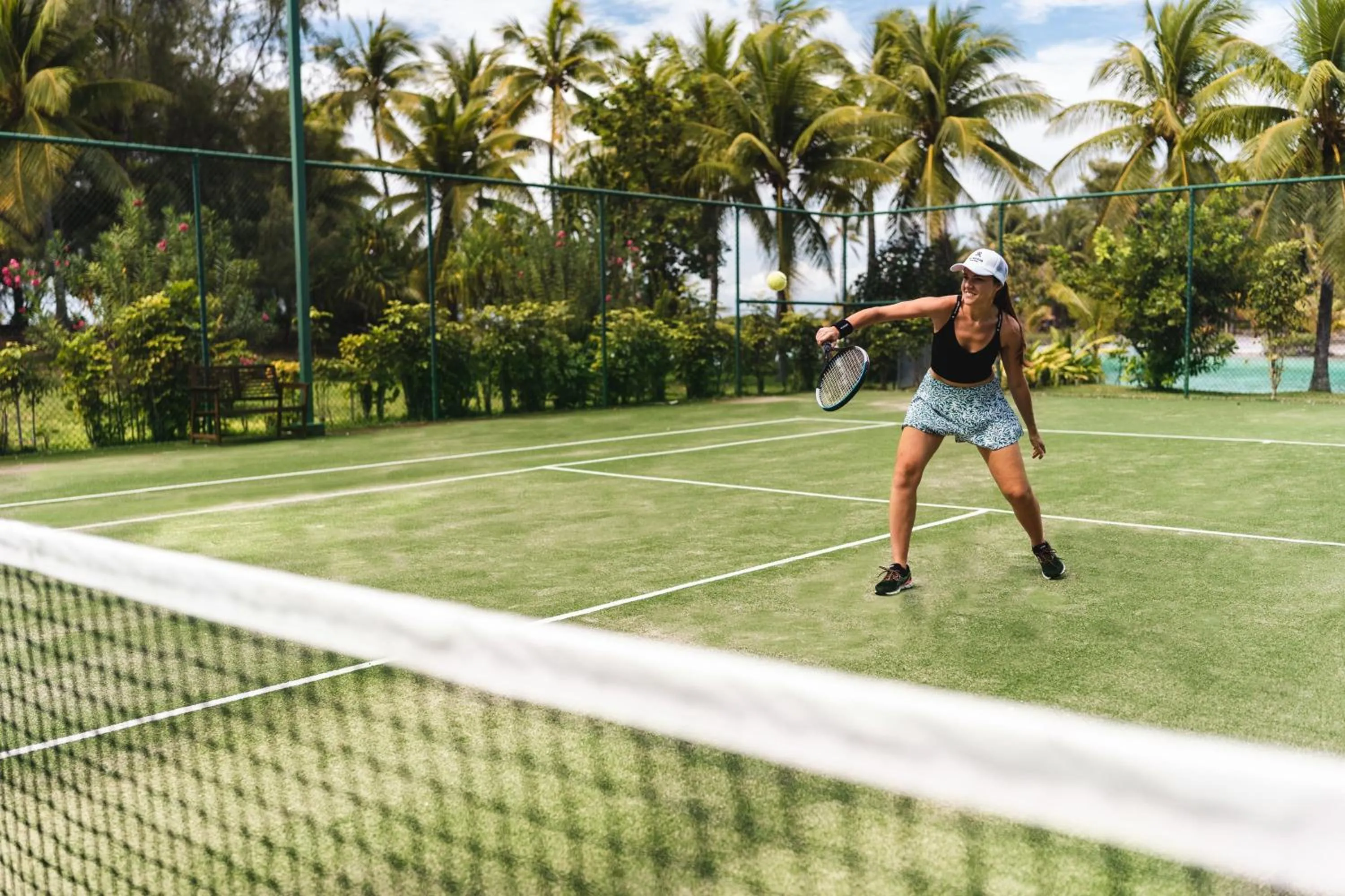 Tennis court in The St. Regis Bora Bora Resort