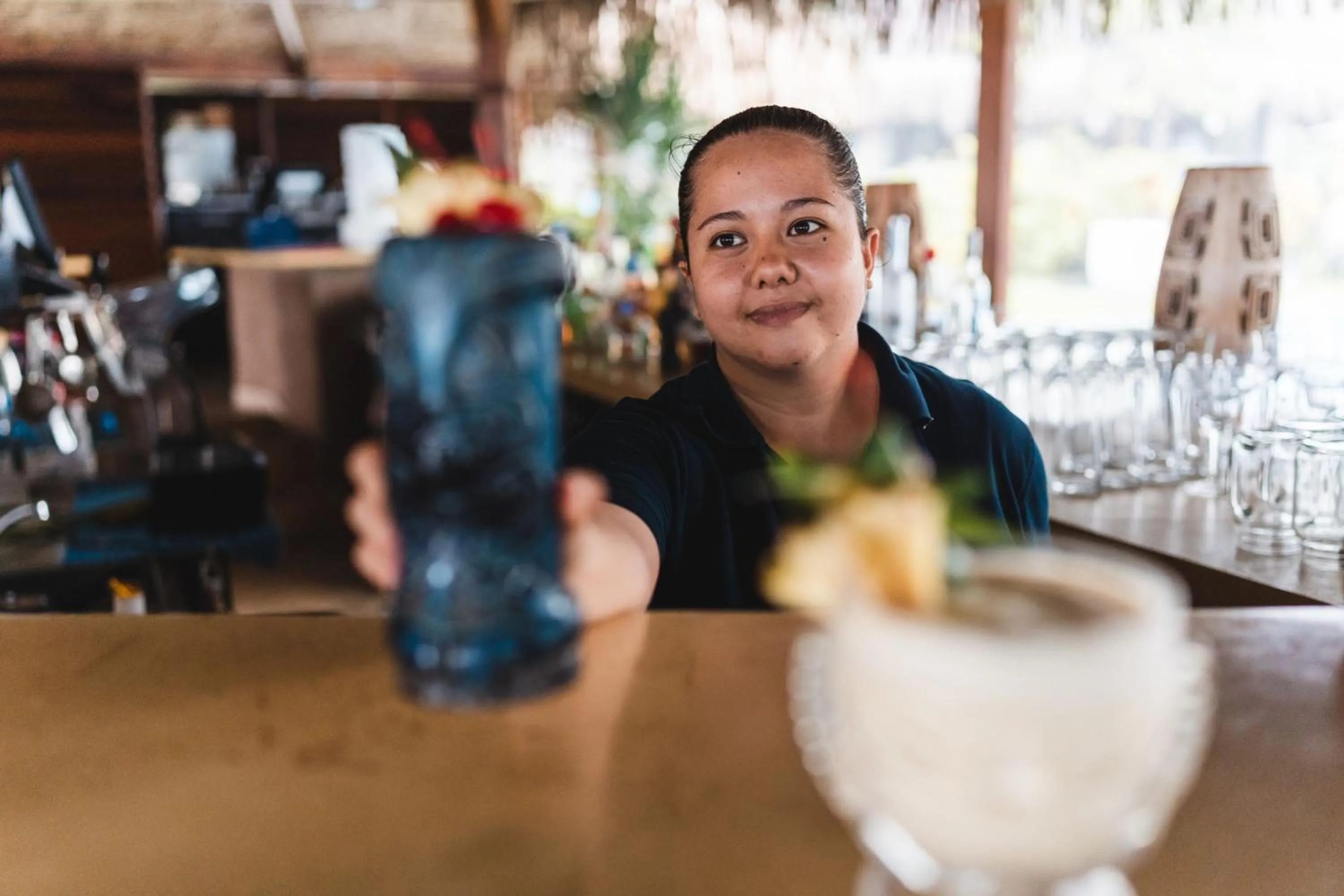 Lounge or bar in The St. Regis Bora Bora Resort