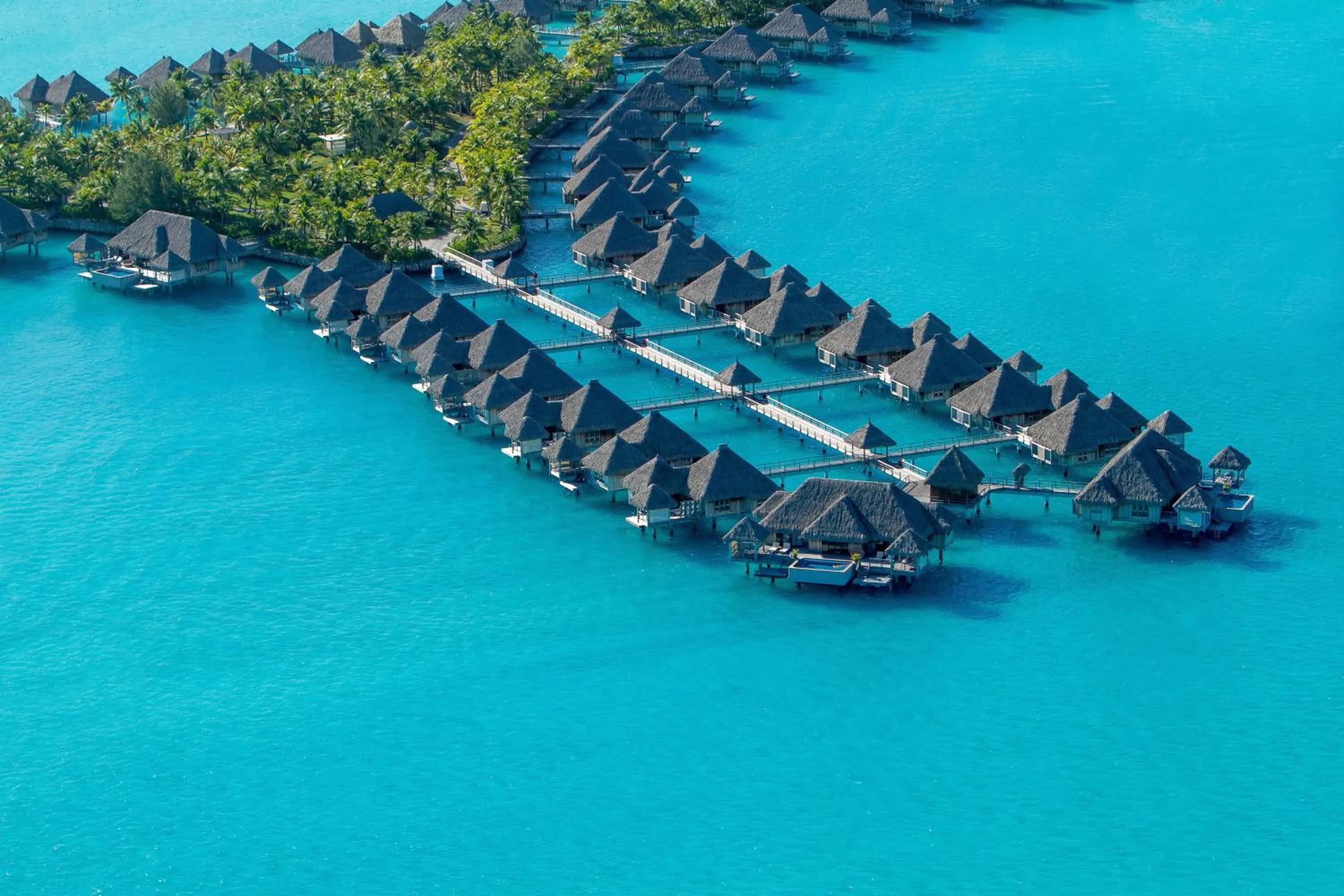 Property building in The St. Regis Bora Bora Resort
