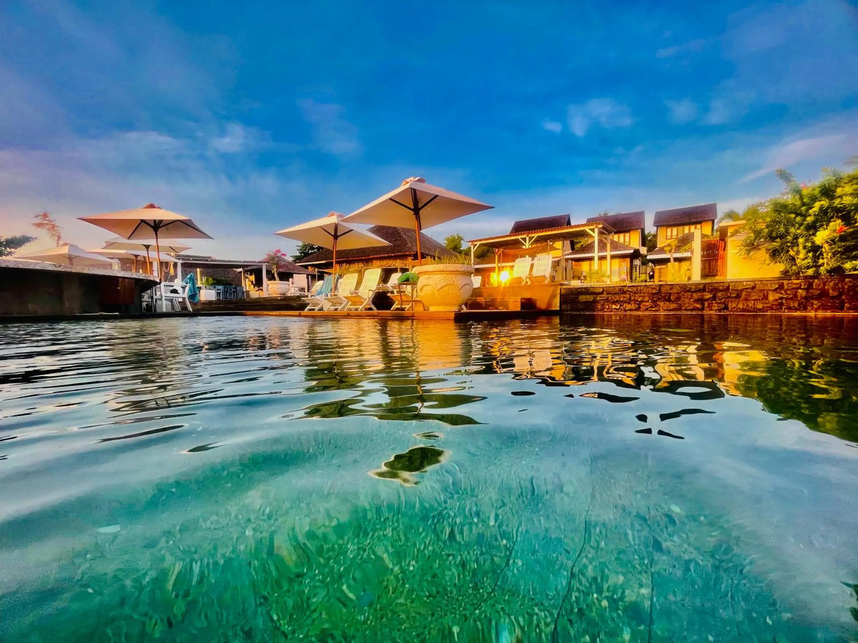 Property building in The Palms Ceningan Hotel