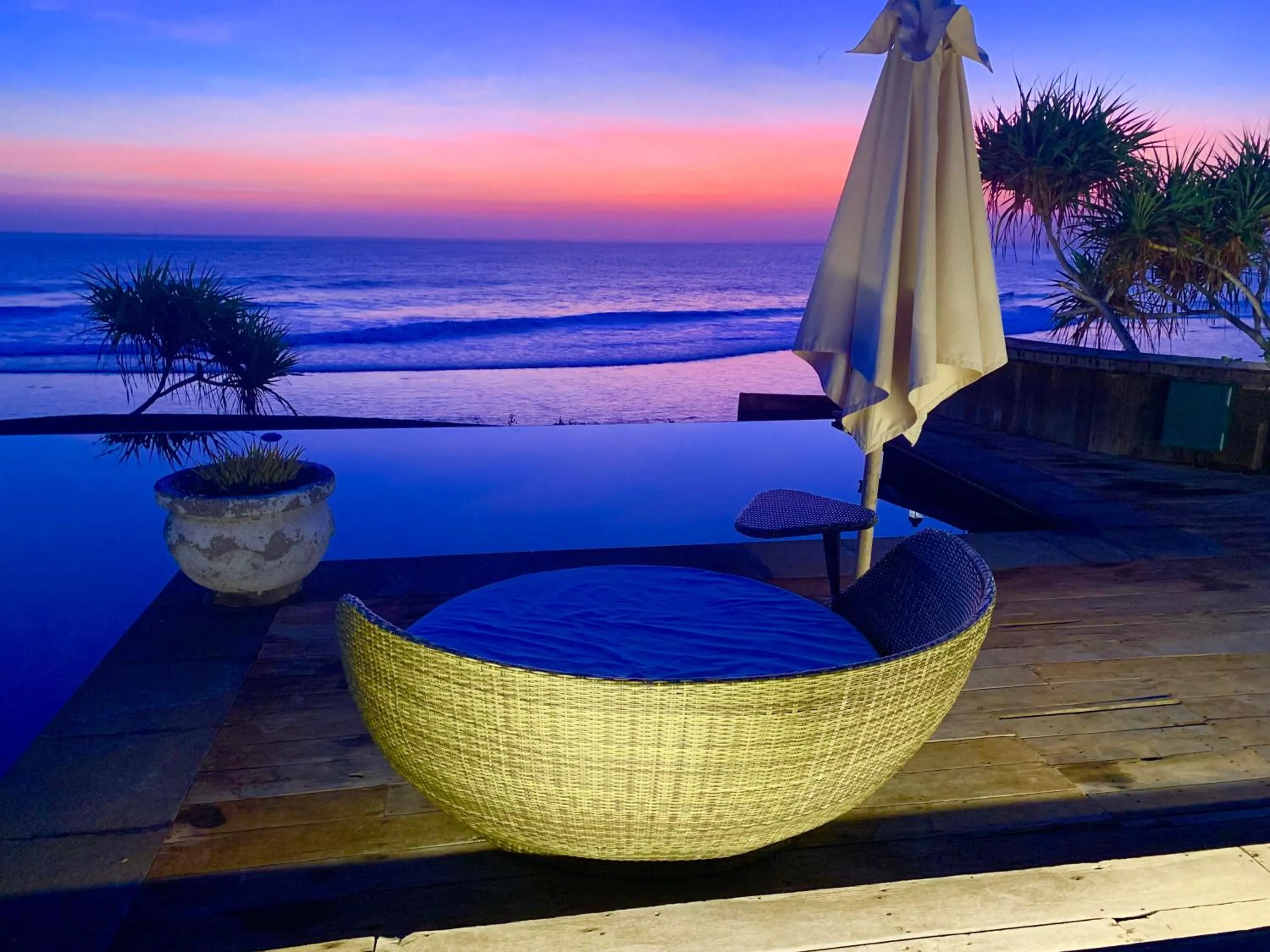 Balcony/Terrace in The Palms Ceningan Hotel