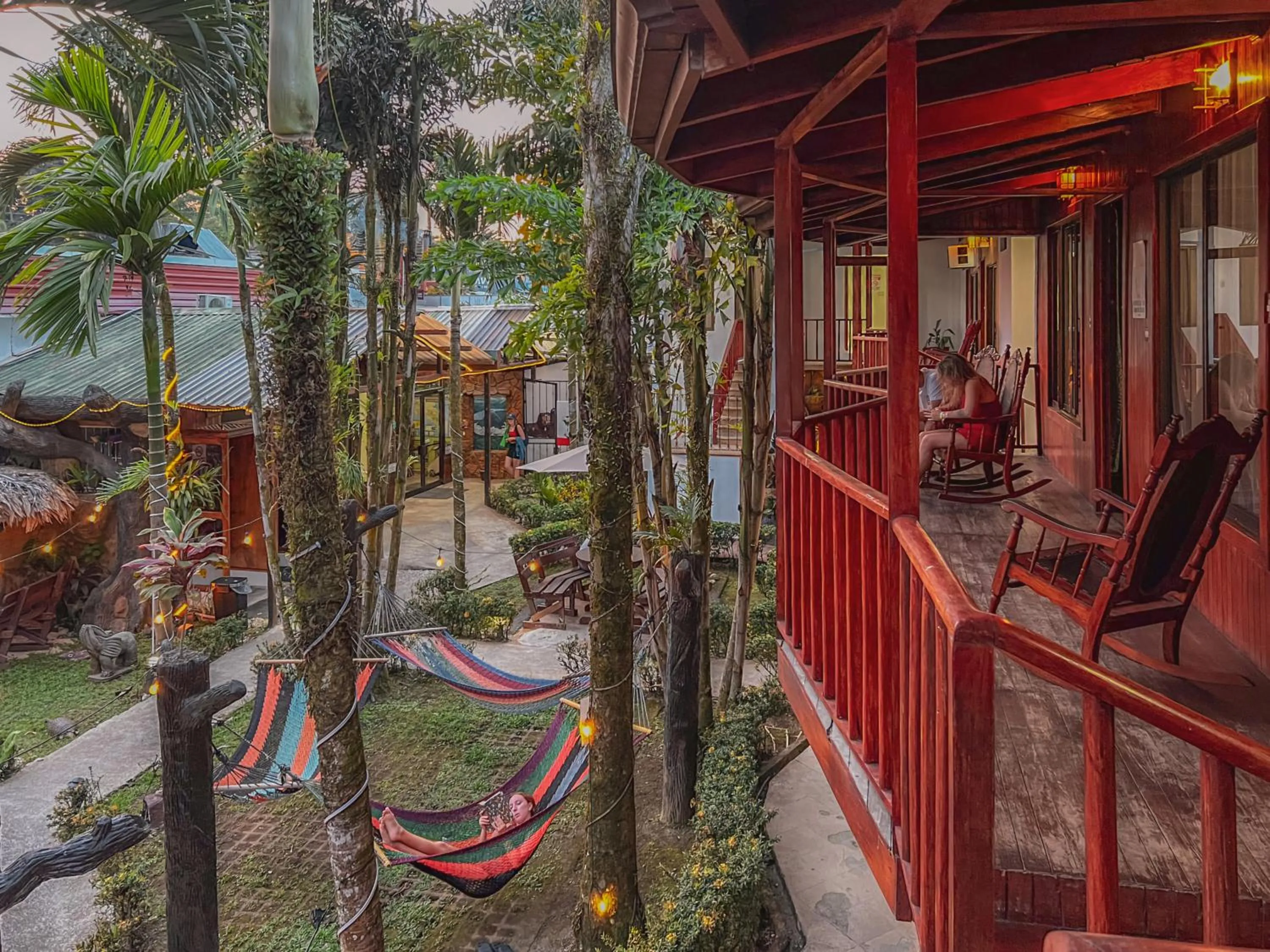 Patio in Poshtel Arenal