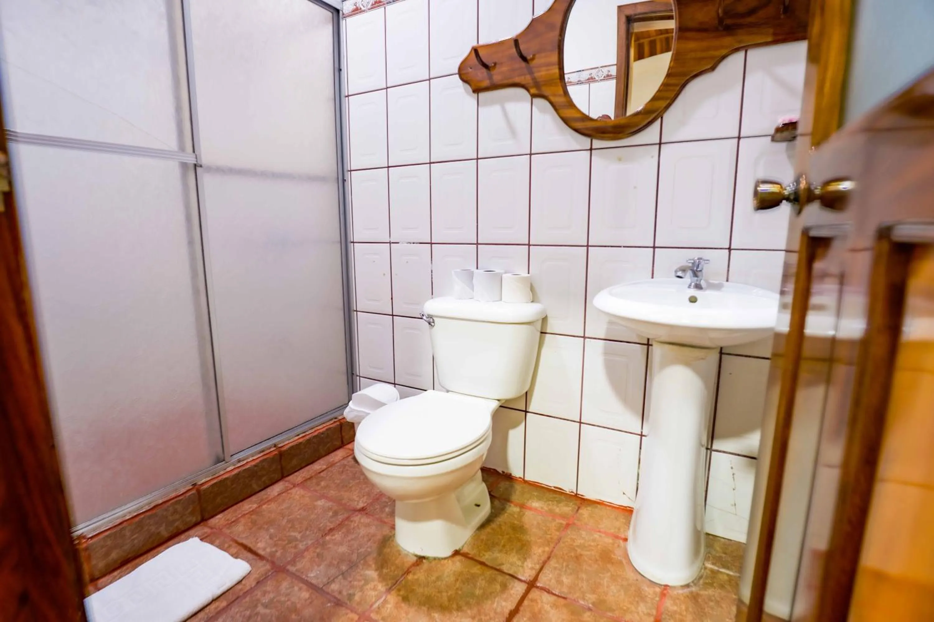Bathroom in Poshtel Arenal