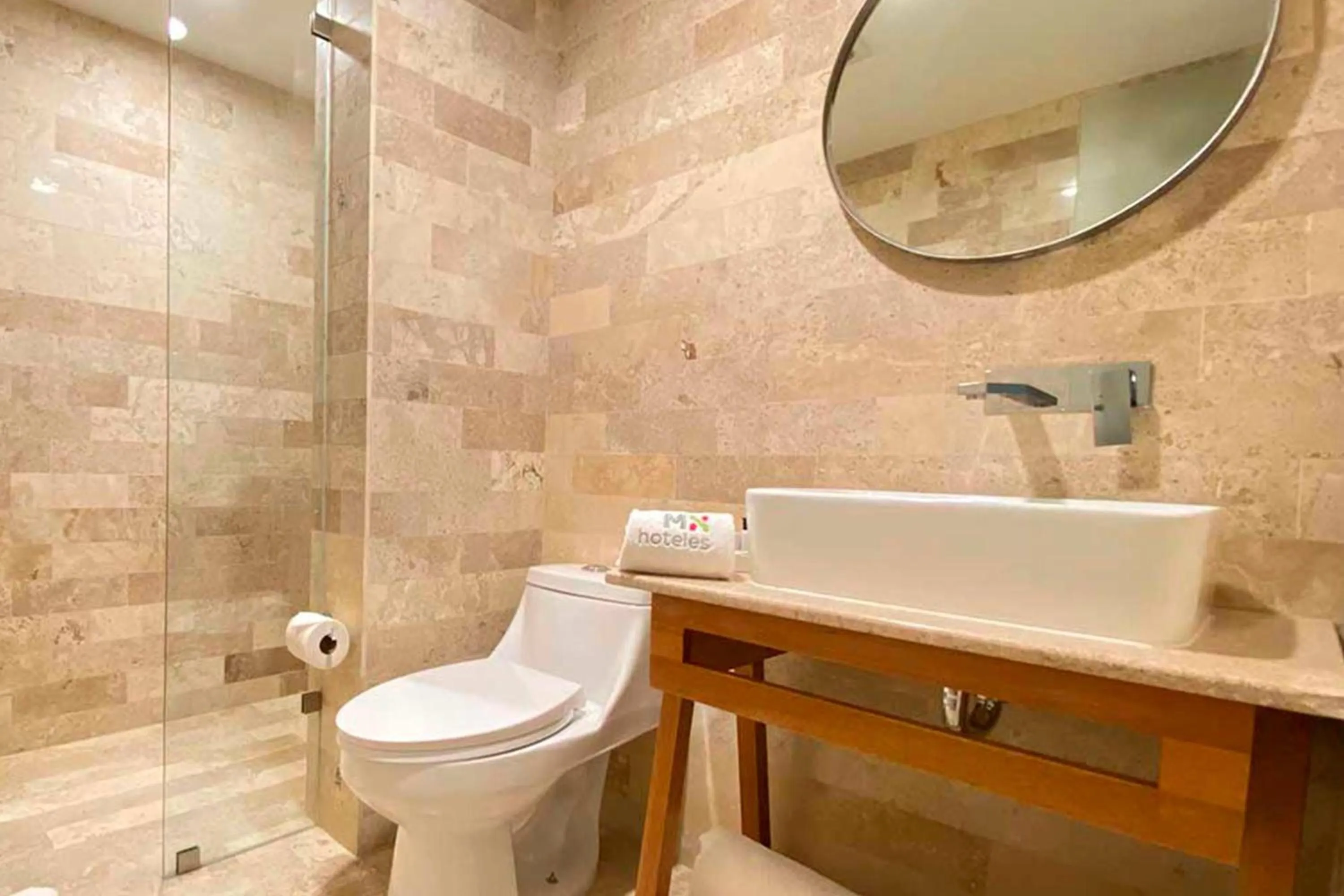 Bathroom in Hotel MX condesa CDMX, Trademark Collection by Wyndham