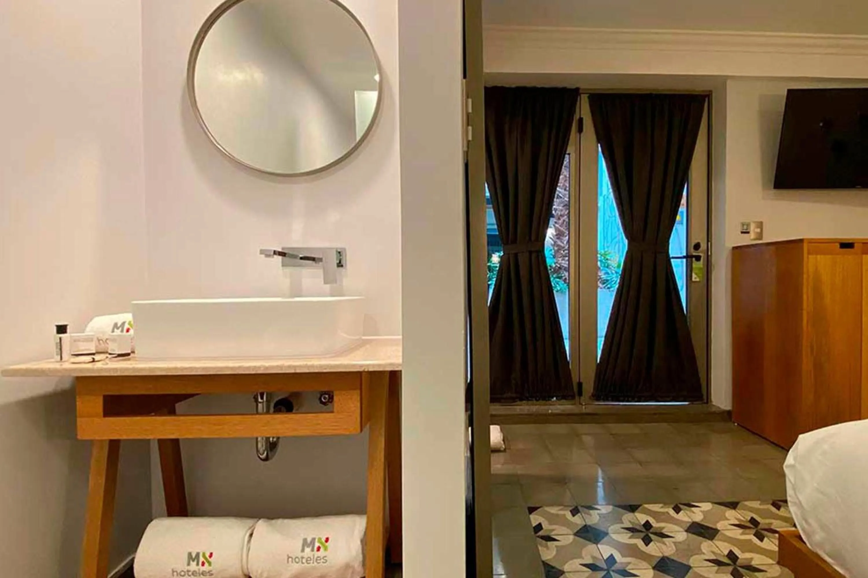 Bathroom in Hotel MX condesa CDMX, Trademark Collection by Wyndham