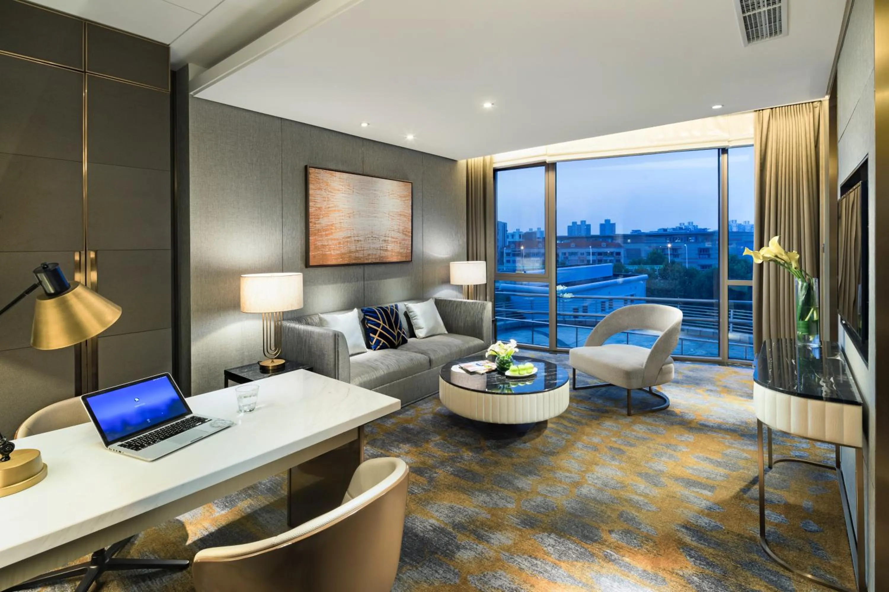 Seating area in Grand Millennium Shanghai HongQiao