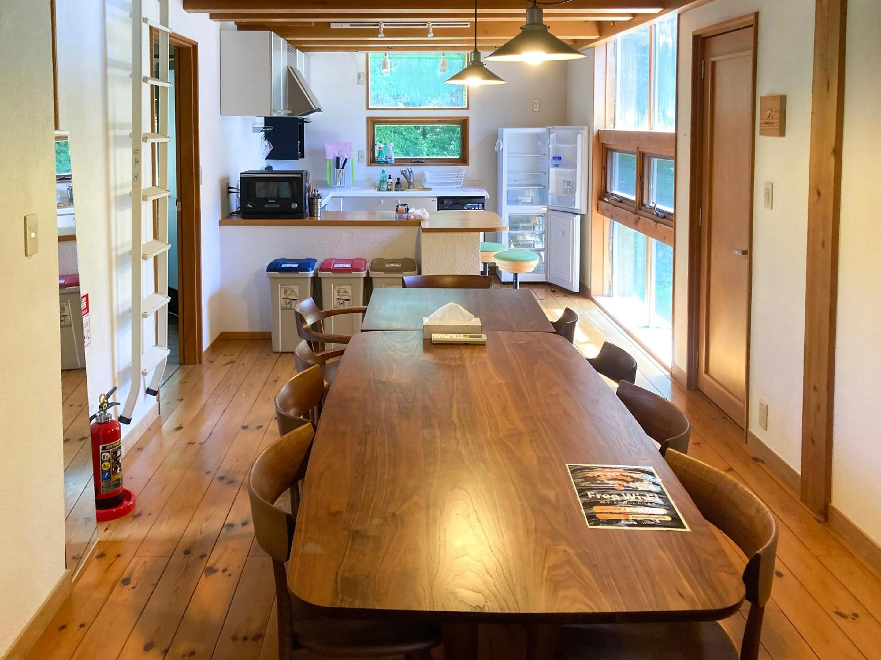Dining area in Enako Villas
