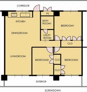 Floor plan in Eagle Lodge
