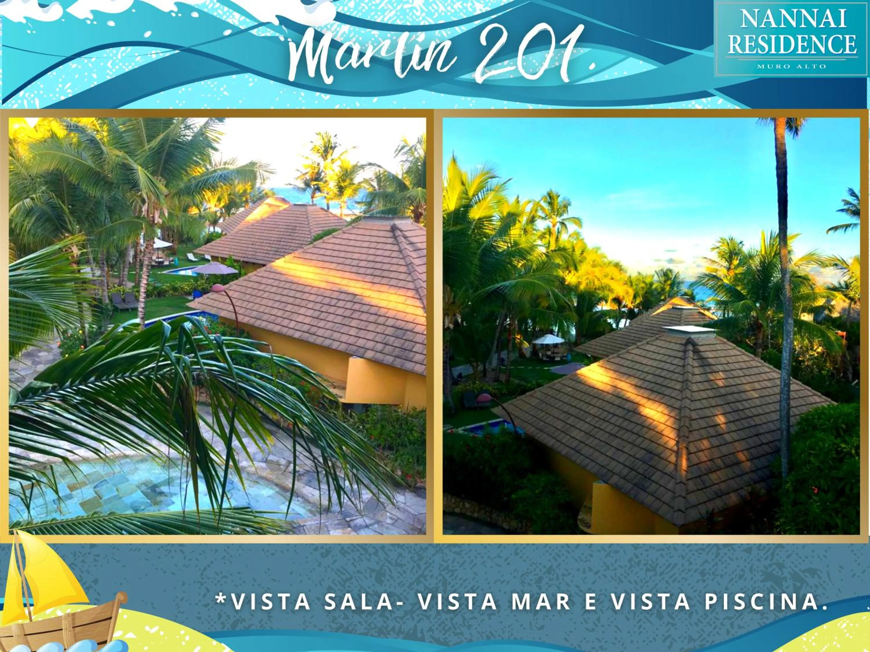 Sea view in NANNAI RESIDENCE VISTA MAR Muro alto