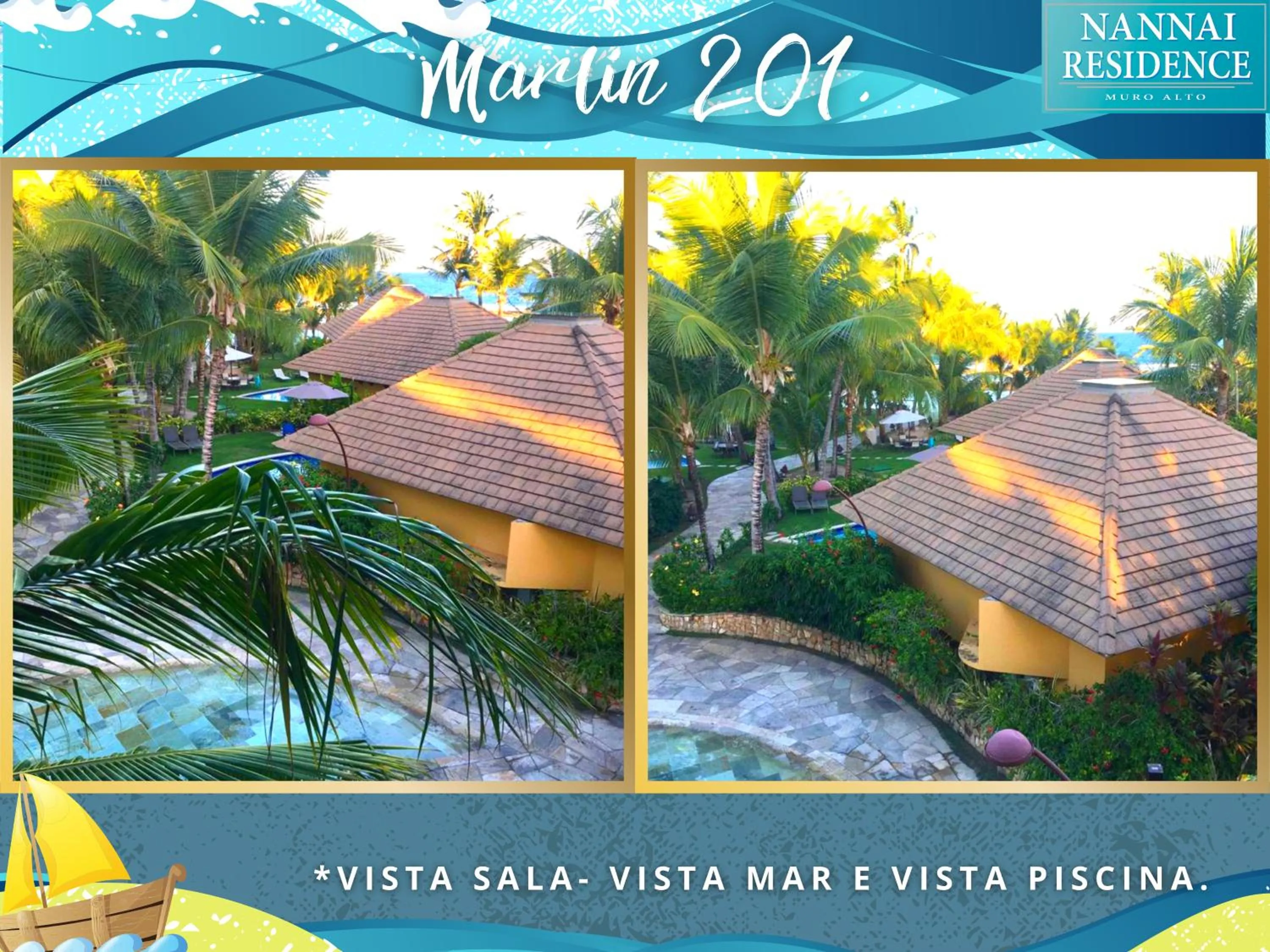 Sea view in NANNAI RESIDENCE VISTA MAR Muro alto