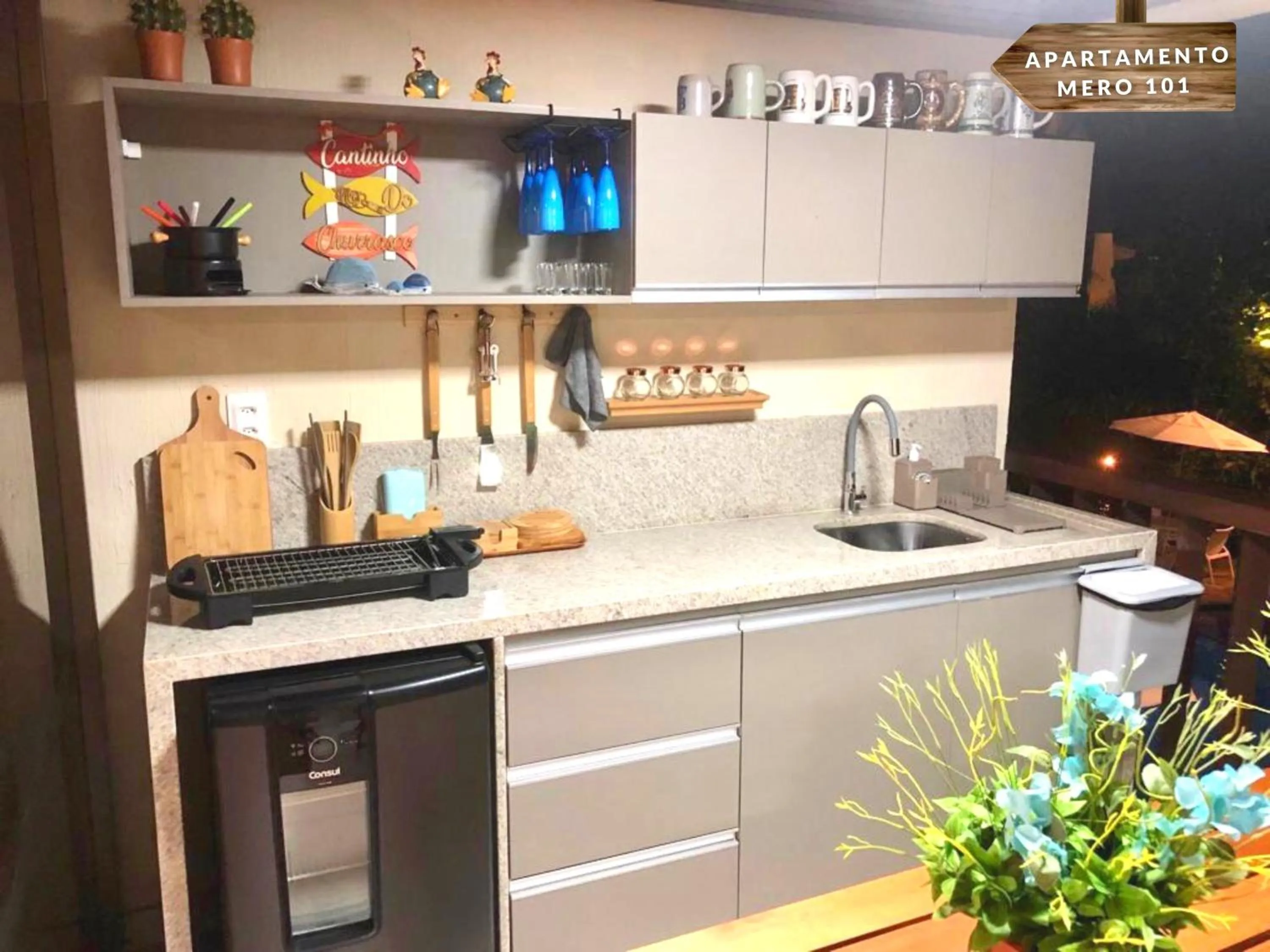 Kitchen or kitchenette in NANNAI RESIDENCE VISTA MAR Muro alto