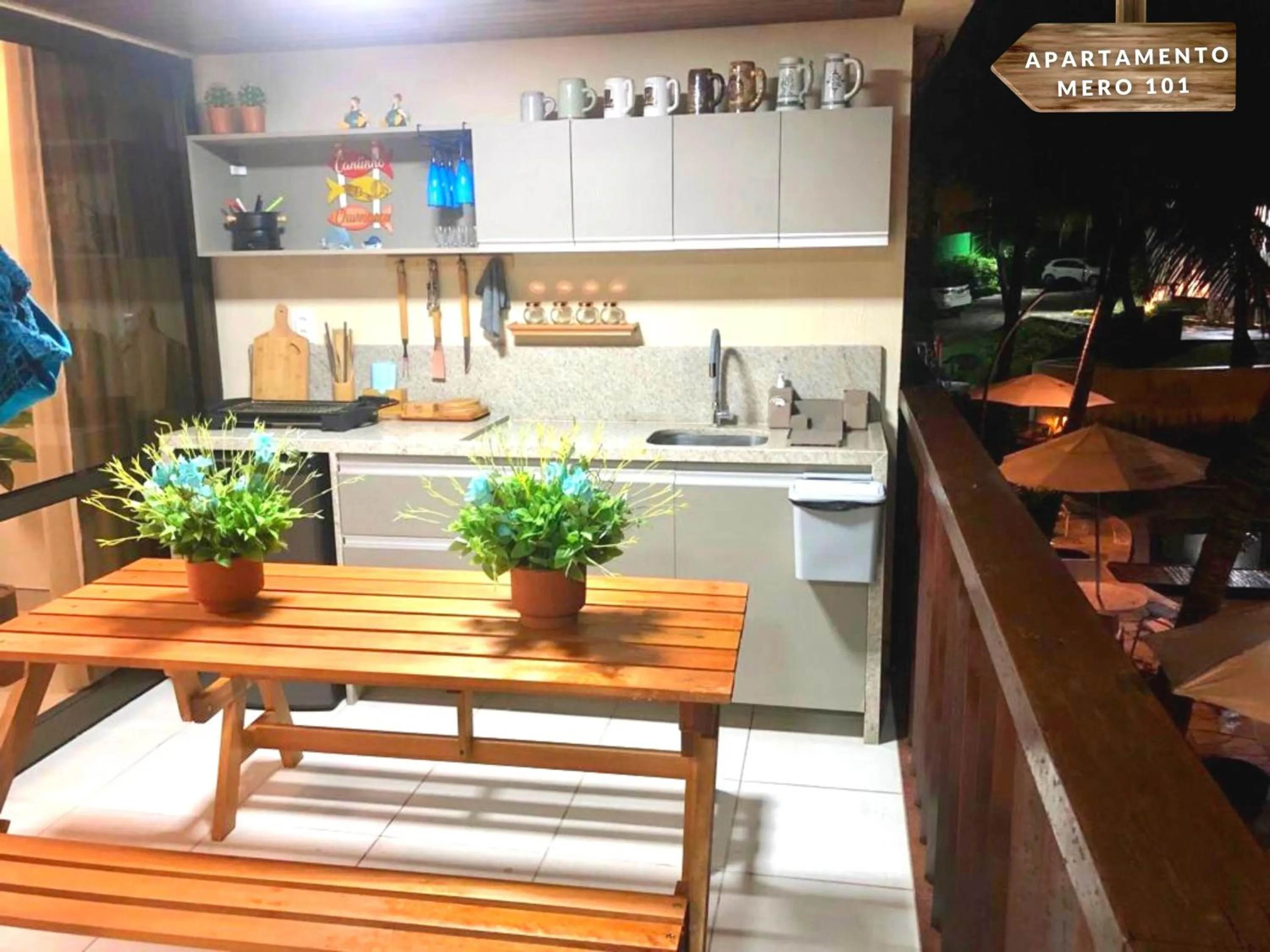 Kitchen or kitchenette in NANNAI RESIDENCE VISTA MAR Muro alto