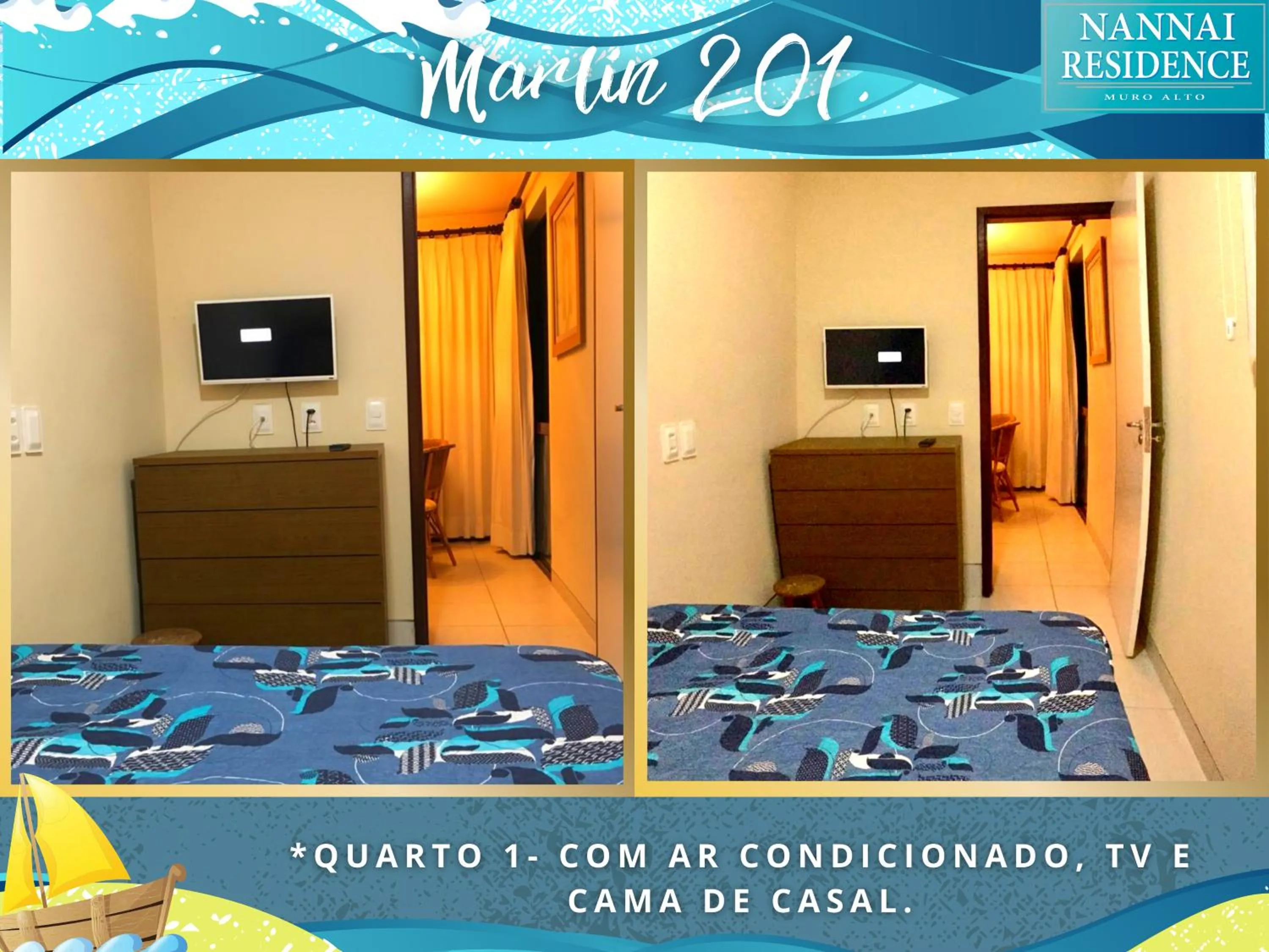 Bedroom, Bed in NANNAI RESIDENCE VISTA MAR Muro alto