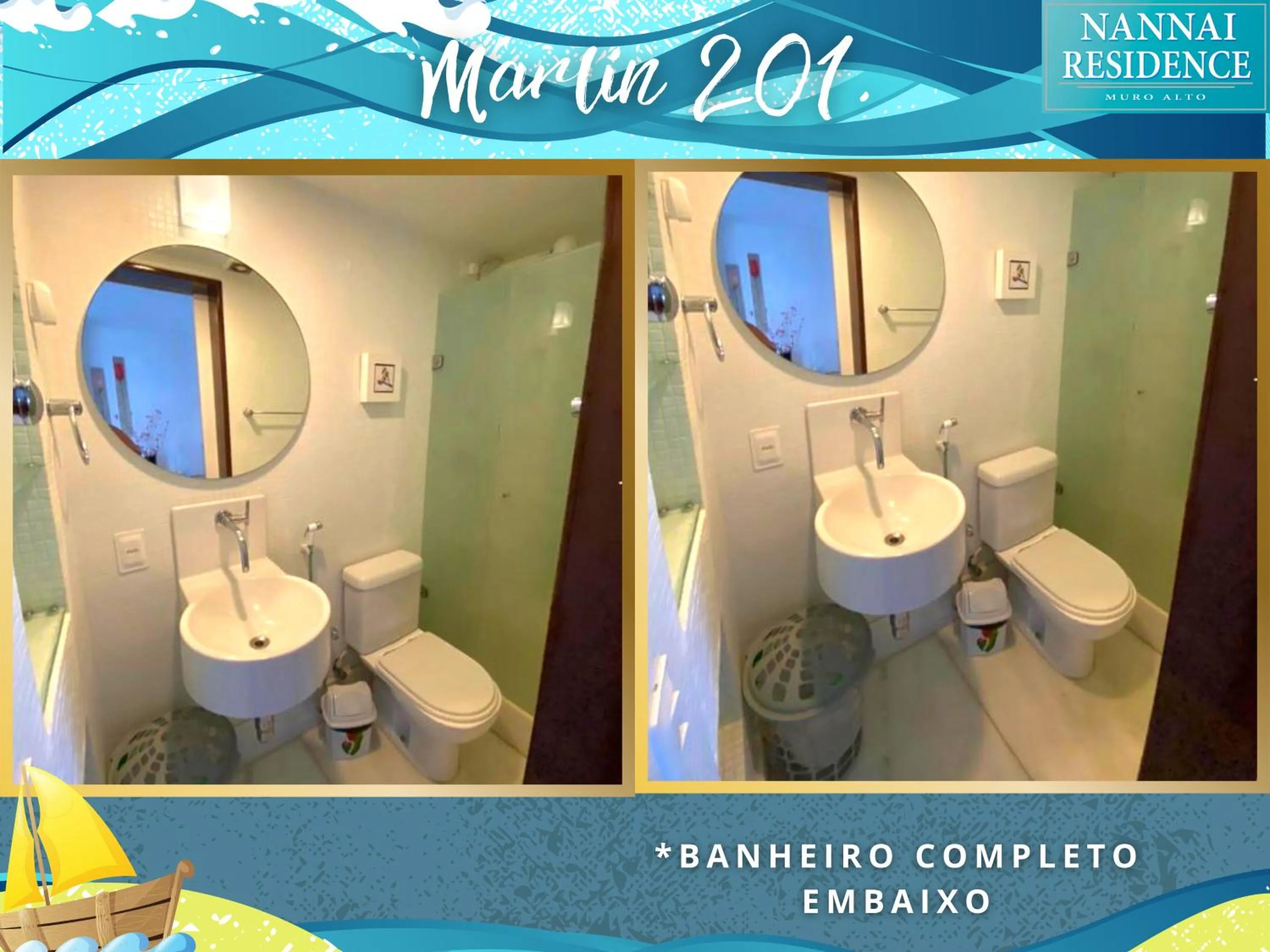 Bathroom in NANNAI RESIDENCE VISTA MAR Muro alto